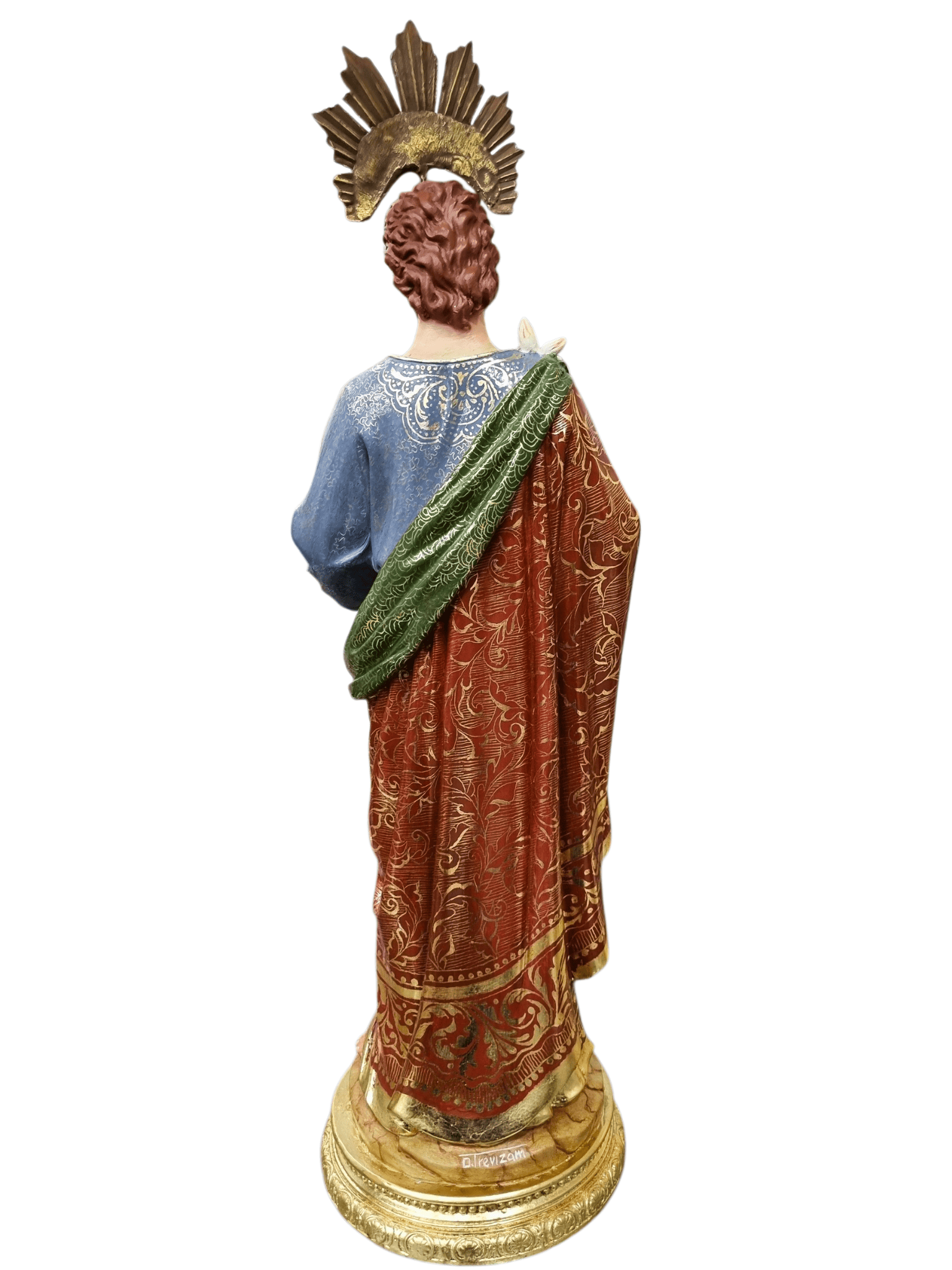 Imagem de São José Policromada 46 cm-TerraCotta Arte Sacra