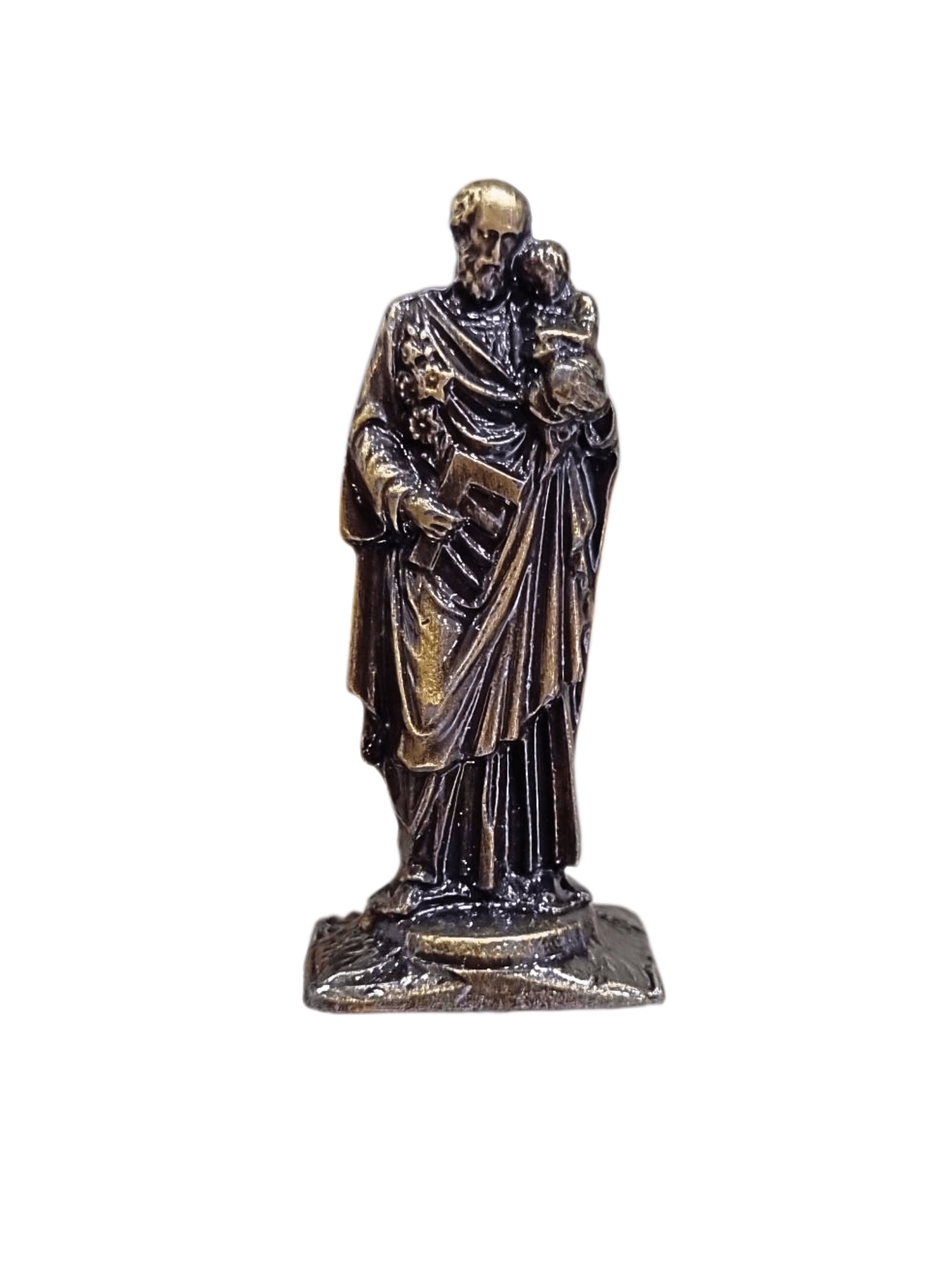 Imagem de São José em Metal 5 cm-TerraCotta Arte Sacra