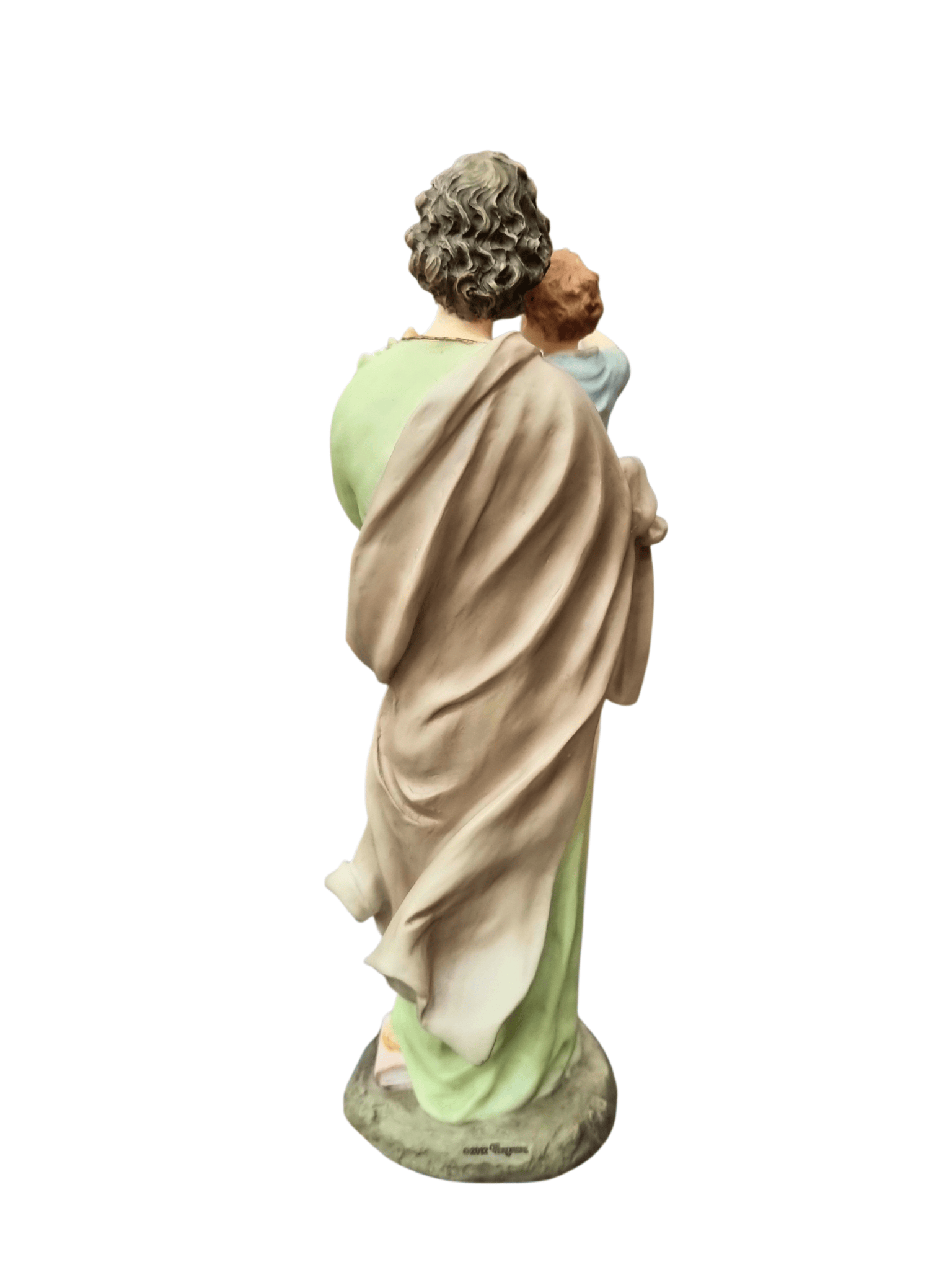 Imagem de São José em Pó de Mármore Colorido 22 cm-TerraCotta Arte Sacra