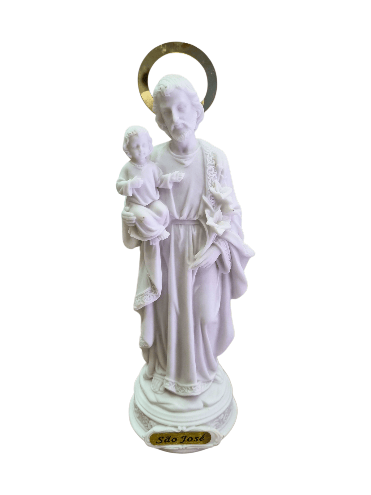 Imagem de São José em Resina Branco 30 cm-TerraCotta Arte Sacra
