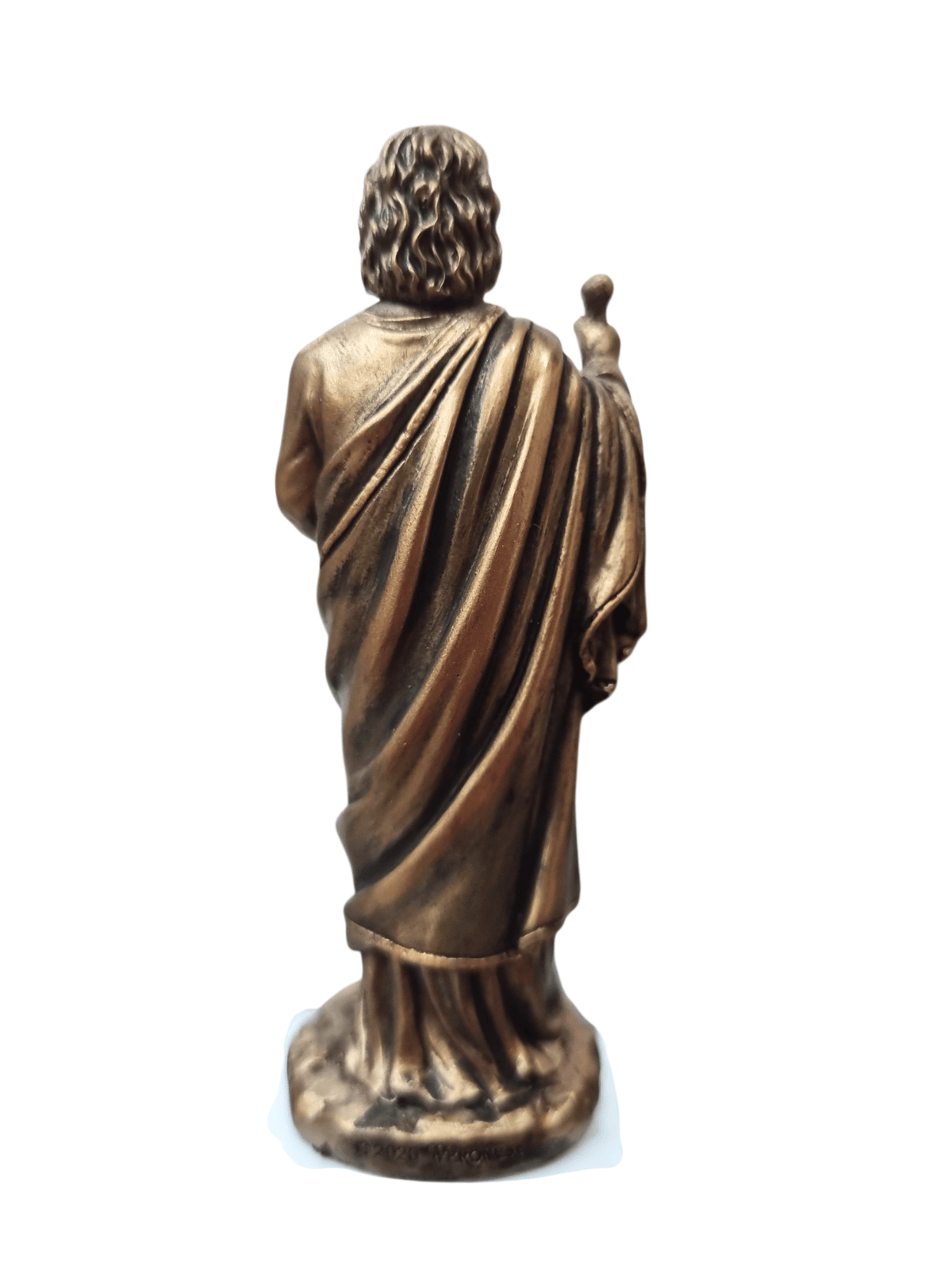 Imagem de São Judas Tadeu em Resina com Acabamento em Bronze 8,5 cm-TerraCotta Arte Sacra