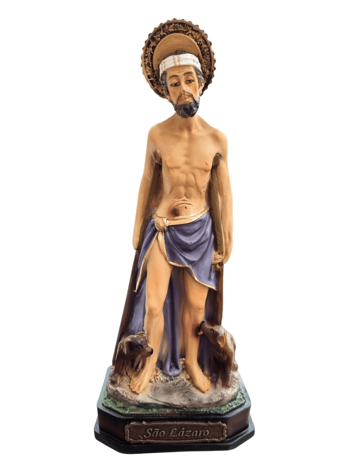 Imagem de São Lázaro em Resina 20 cm-TerraCotta Arte Sacra