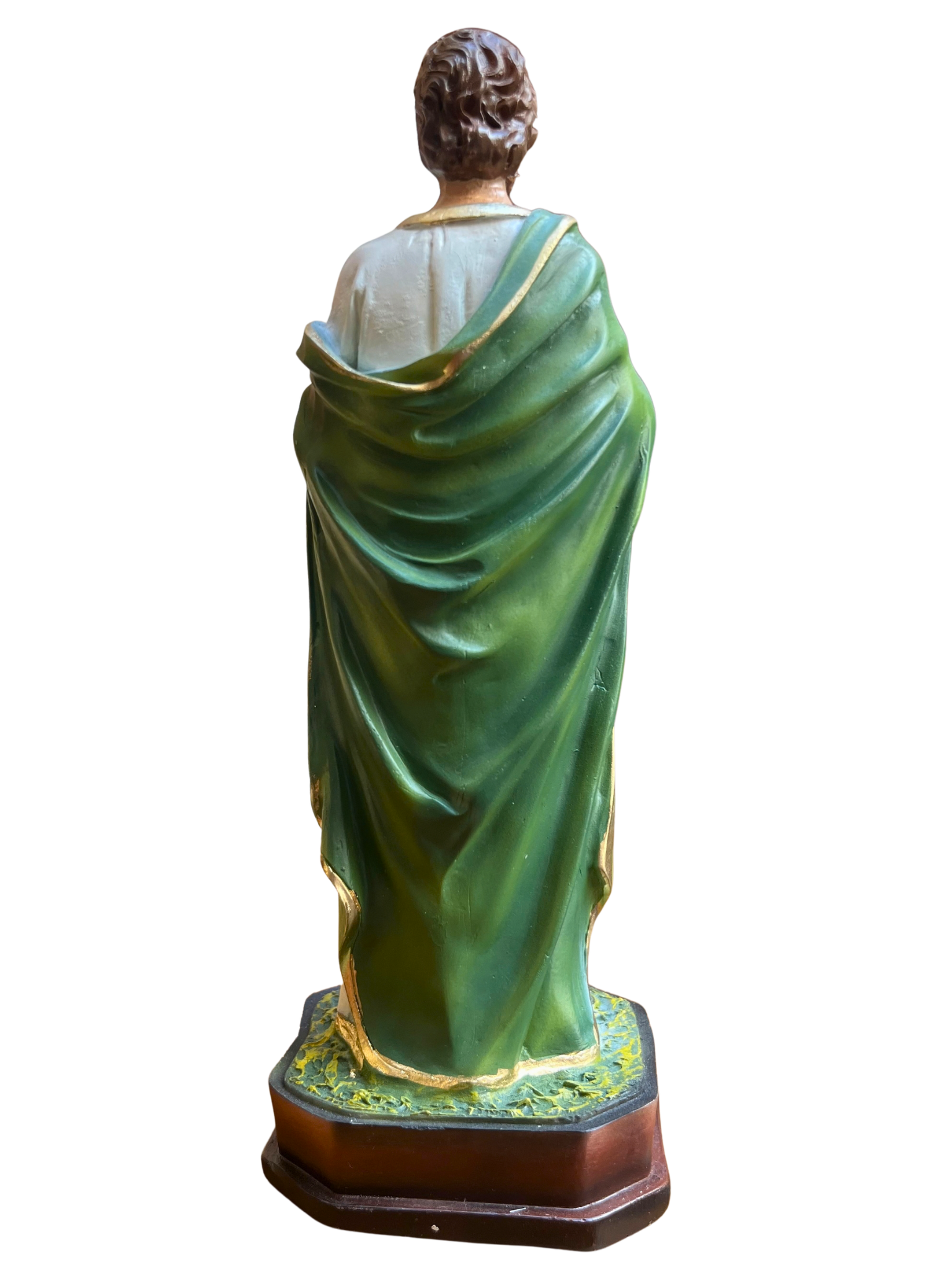 Imagem de São Lucas em Pó de Mármore Colorida 20 cm-TerraCotta Arte Sacra