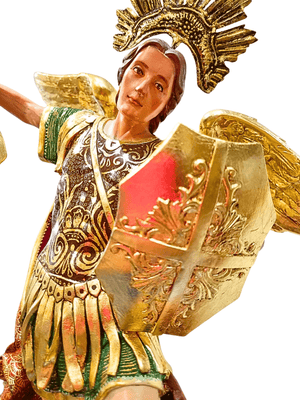 Imagem de São Miguel Arcanjo Policromada 40 cm-TerraCotta Arte Sacra
