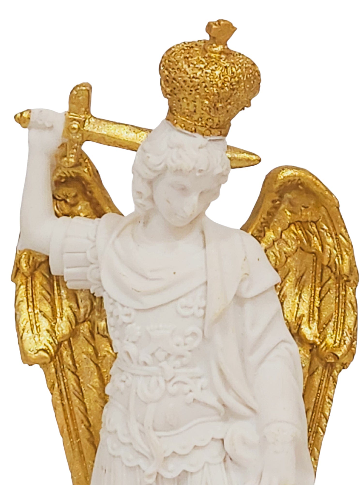 Imagem de São Miguel Arcanjo do Monte Gargano em Resina 12,5 cm-TerraCotta Arte Sacra