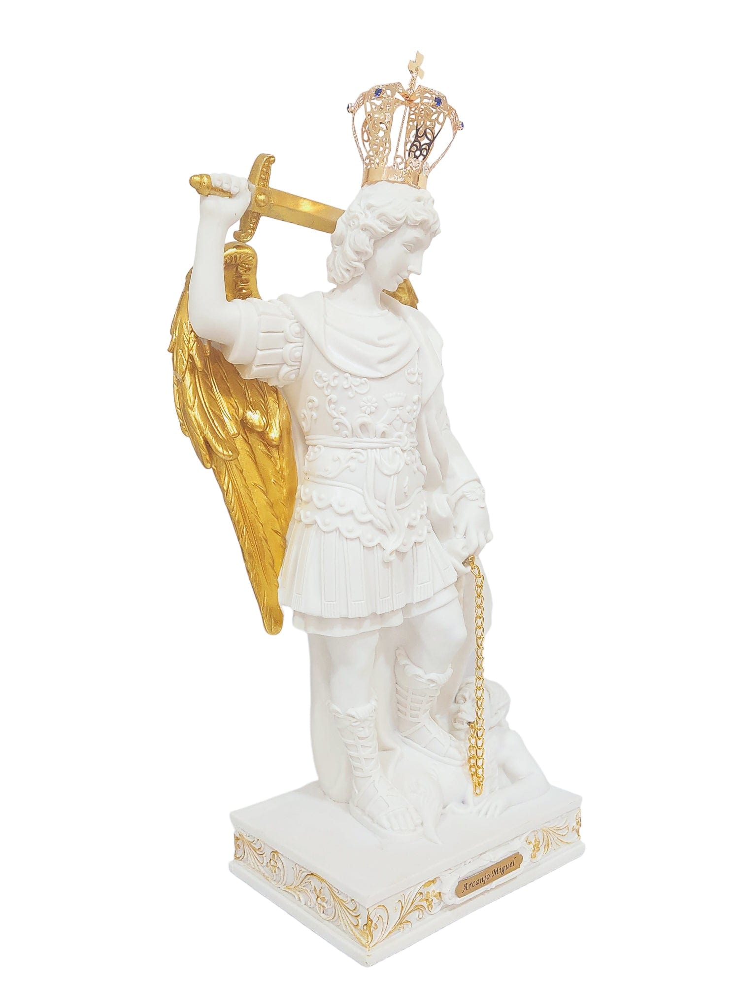 Imagem de São Miguel Arcanjo do Monte Gargano em Resina 40 cm-TerraCotta Arte Sacra