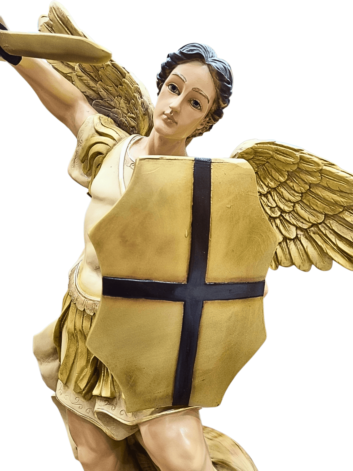 Imagem de São Miguel Arcanjo em Pó de Mármore Barroco 60 cm-TerraCotta Arte Sacra