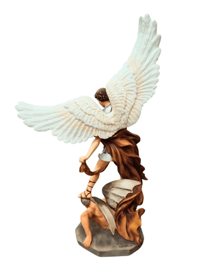 Imagem de São Miguel Arcanjo em Resina Colorida 36 cm-TerraCotta Arte Sacra