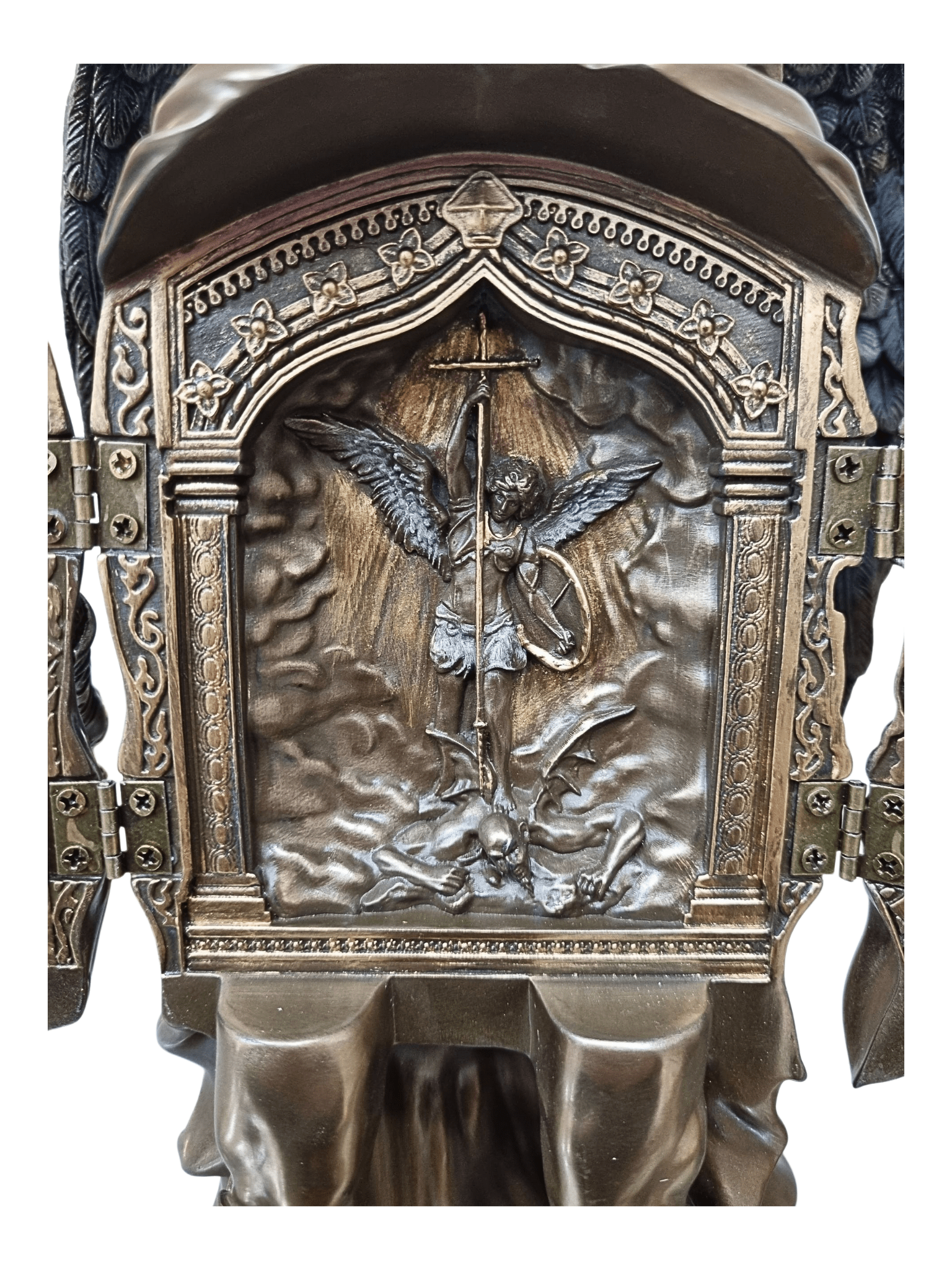 Imagem de São Miguel Arcanjo sem Demônio Acabamento em Bronze 29 cm-TerraCotta Arte Sacra