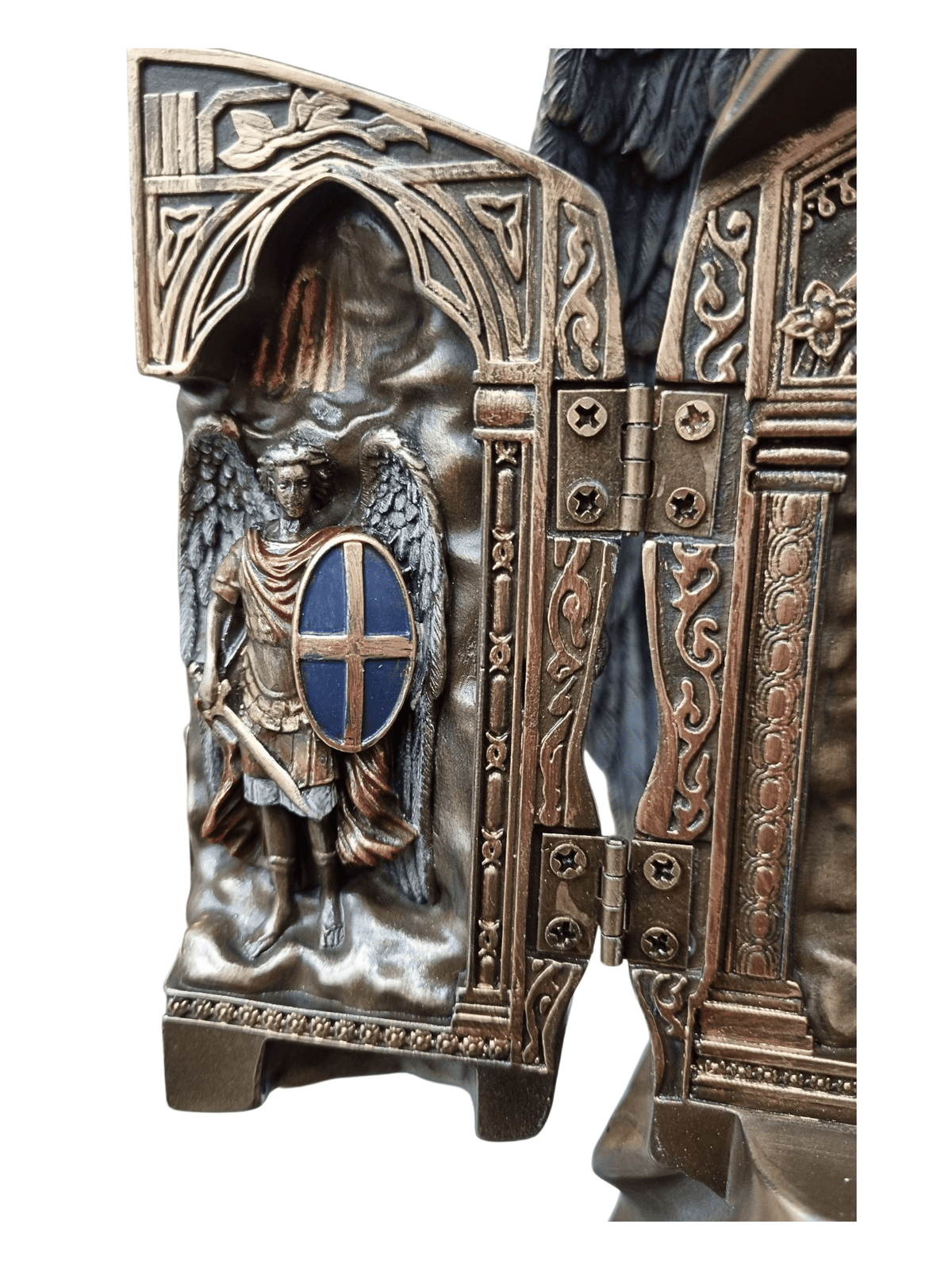 Imagem de São Miguel Arcanjo sem Demônio Acabamento em Bronze 29 cm-TerraCotta Arte Sacra