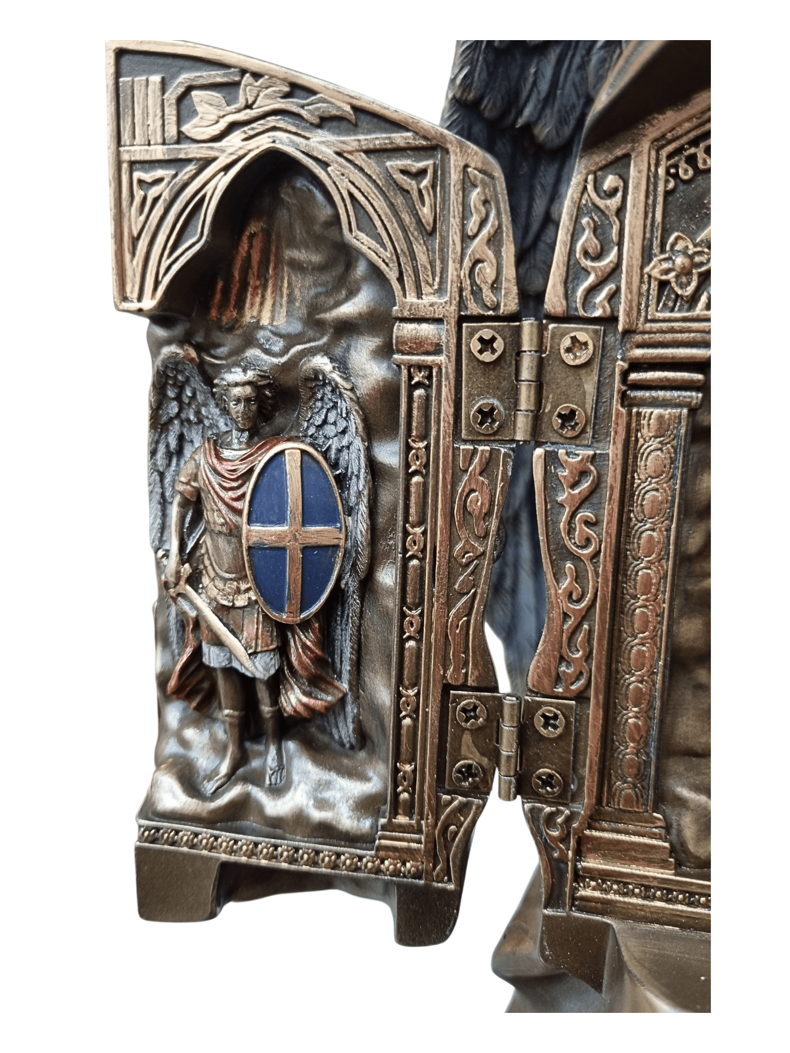 Imagem de São Miguel Arcanjo sem Demônio Acabamento em Bronze 29 cm-TerraCotta Arte Sacra
