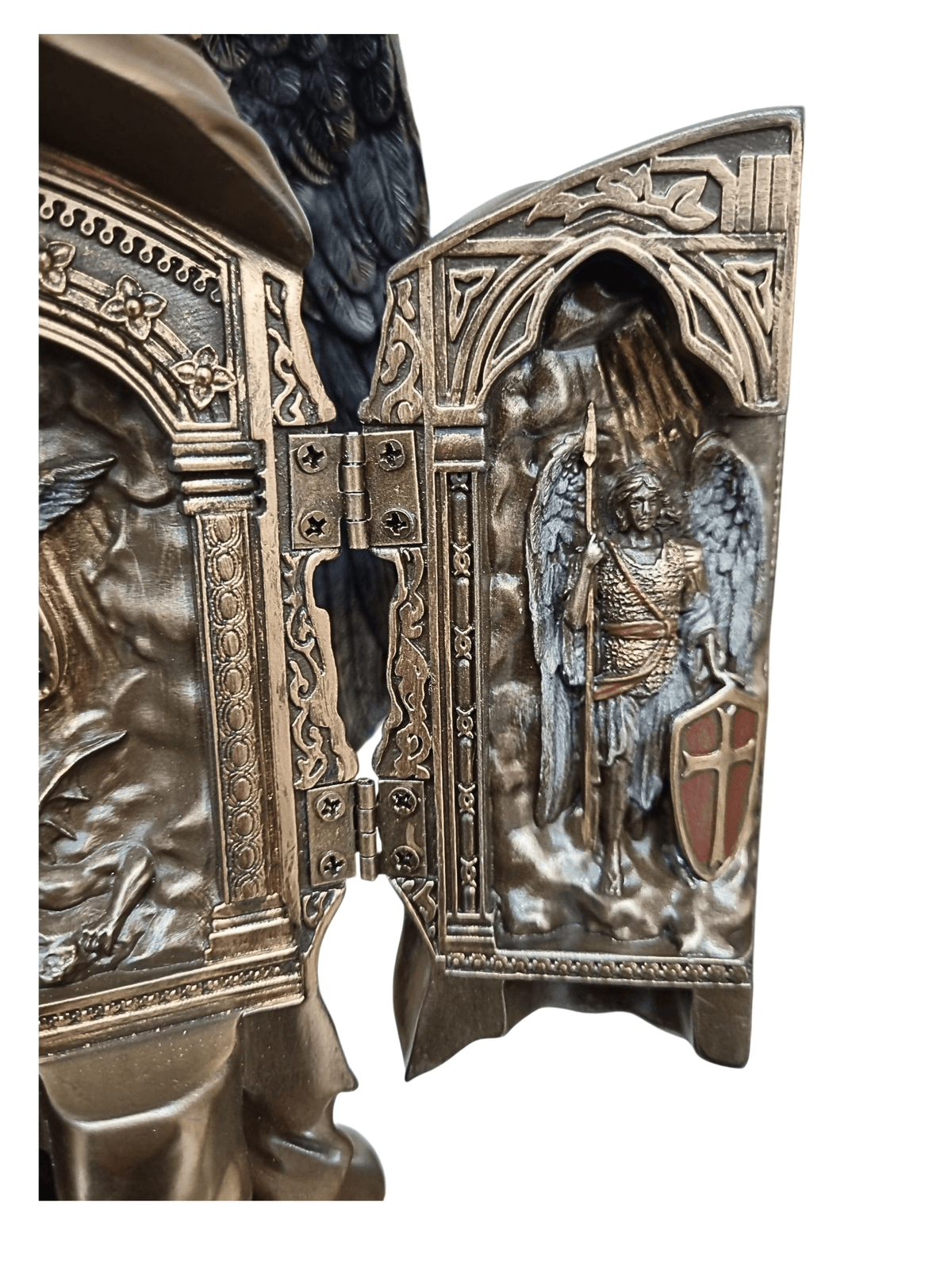 Imagem de São Miguel Arcanjo sem Demônio Acabamento em Bronze 29 cm-TerraCotta Arte Sacra