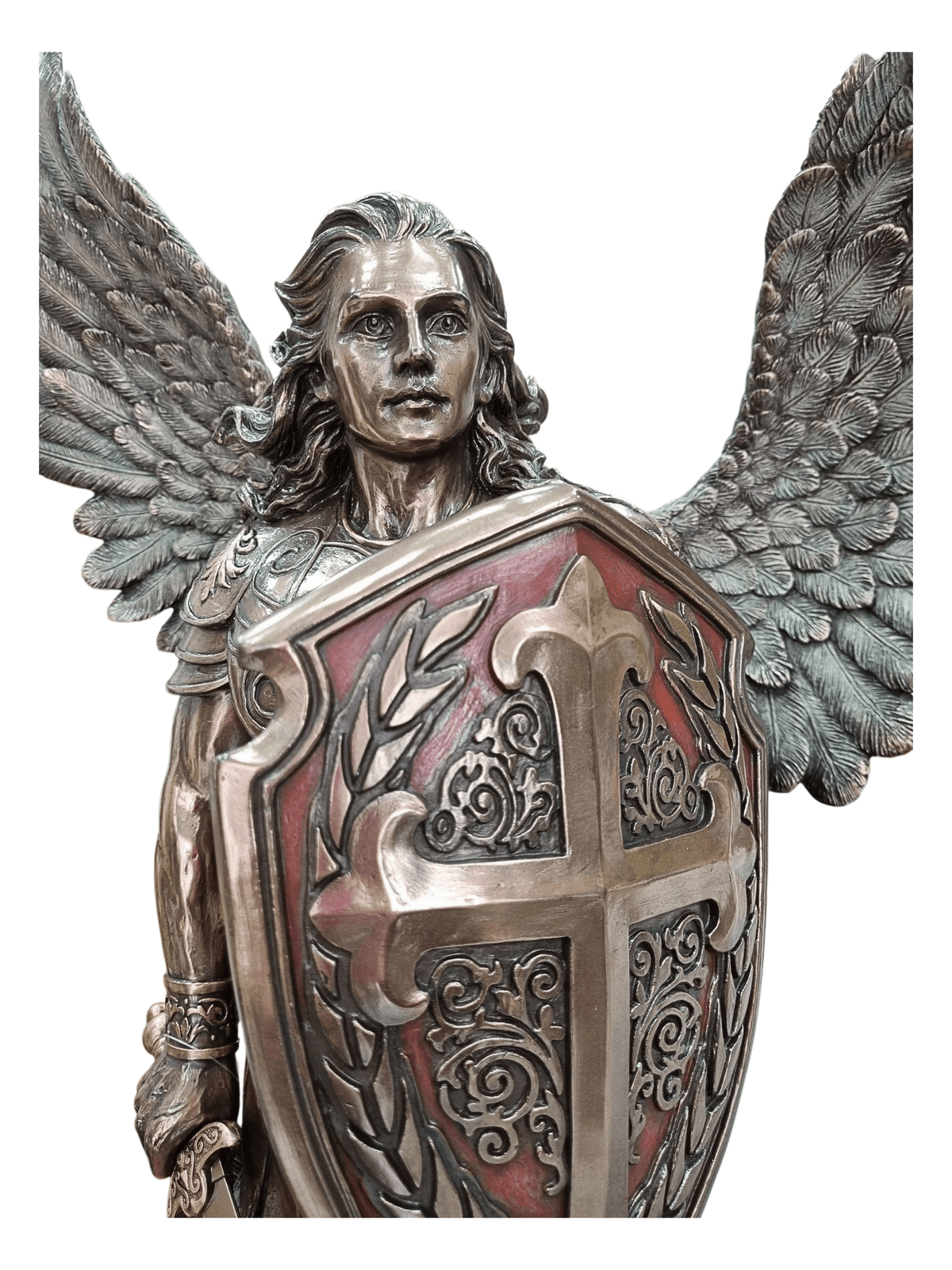 Imagem de São Miguel Arcanjo sem Demônio Acabamento em Bronze 72 cm-TerraCotta Arte Sacra