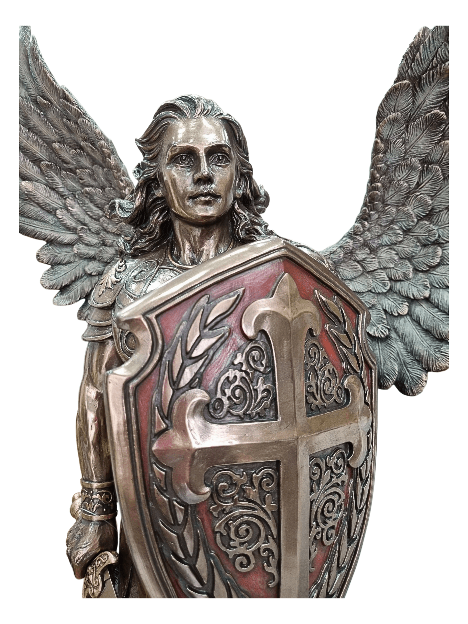 Imagem de São Miguel Arcanjo sem Demônio Acabamento em Bronze 72 cm-TerraCotta Arte Sacra