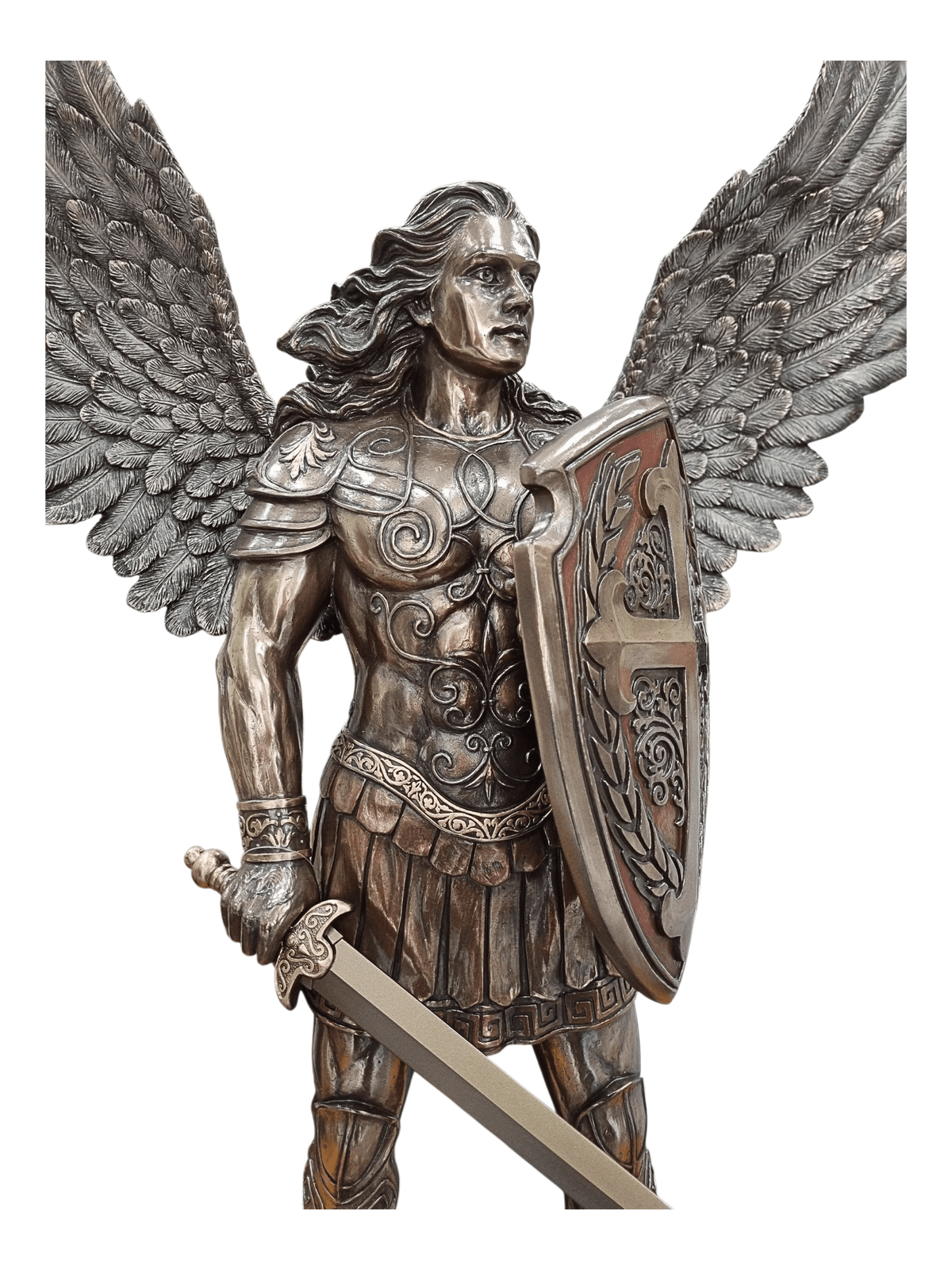 Imagem de São Miguel Arcanjo sem Demônio Acabamento em Bronze 72 cm-TerraCotta Arte Sacra