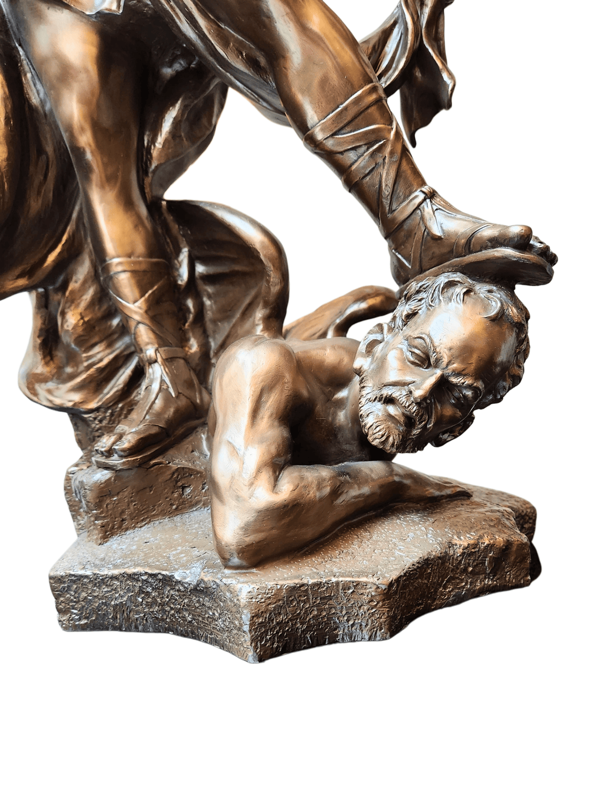 Imagem de São Miguel com Acabamento em Bronze 112 cm-TerraCotta Arte Sacra