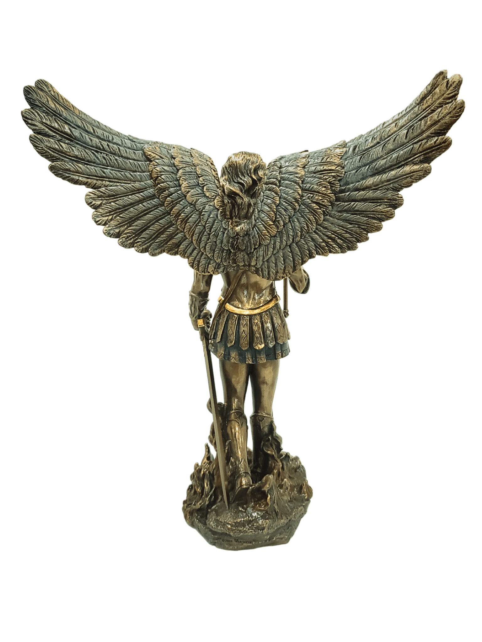 Imagem de São Miguel com Acabamento em Bronze 32cm-TerraCotta Arte Sacra