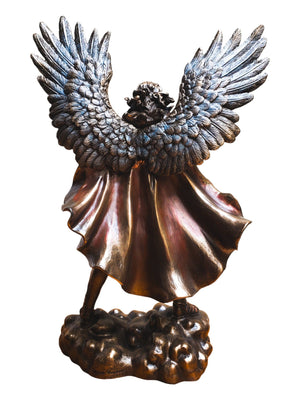 Imagem de São Miguel com a Espada em Bronze 28 cm-TerraCotta Arte Sacra