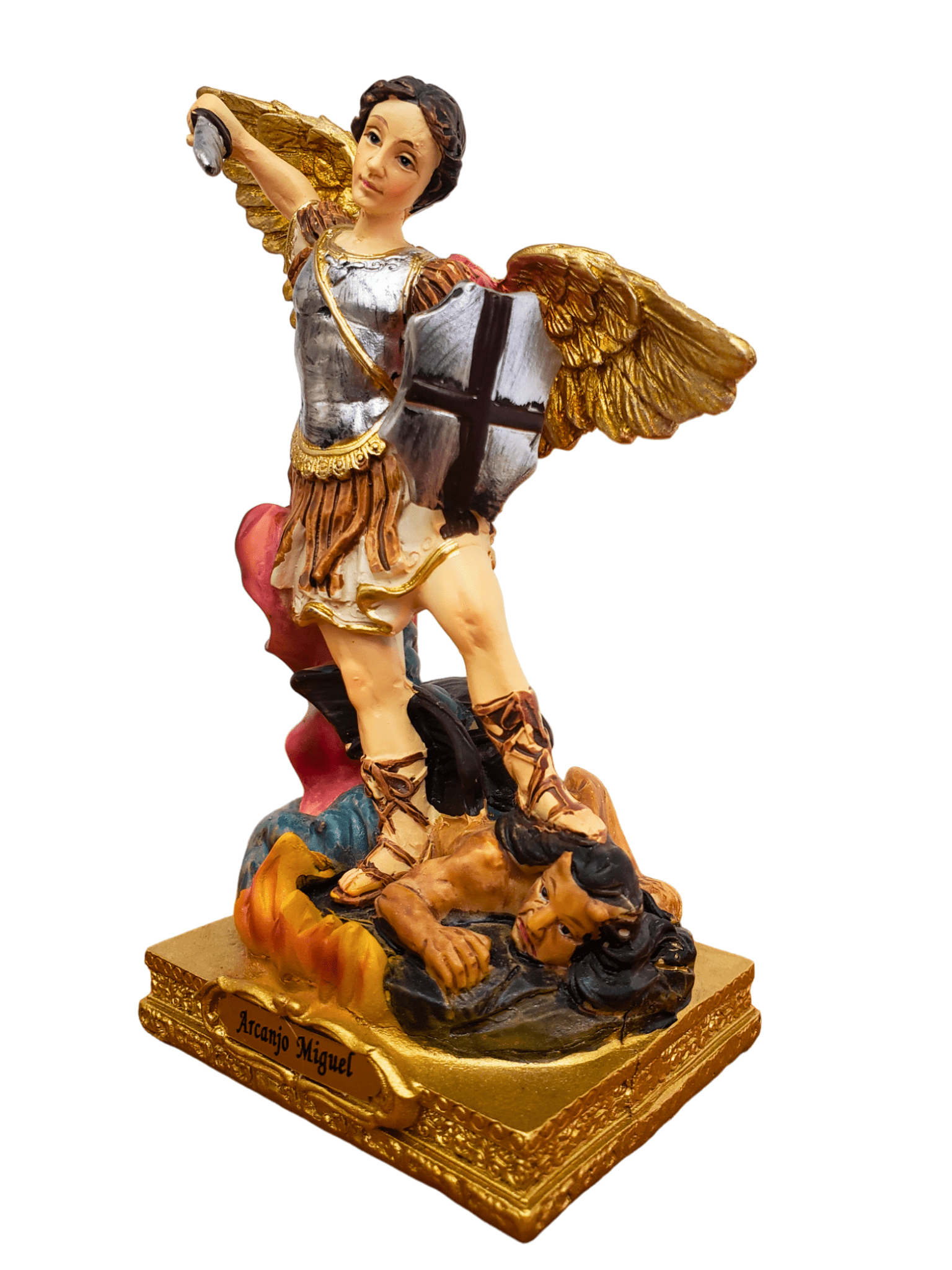 Imagem de São Miguel de Resina 13 cm-TerraCotta Arte Sacra