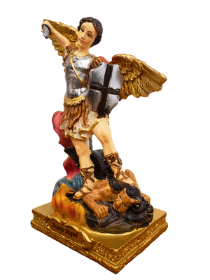 Imagem de São Miguel de Resina 13 cm-TerraCotta Arte Sacra
