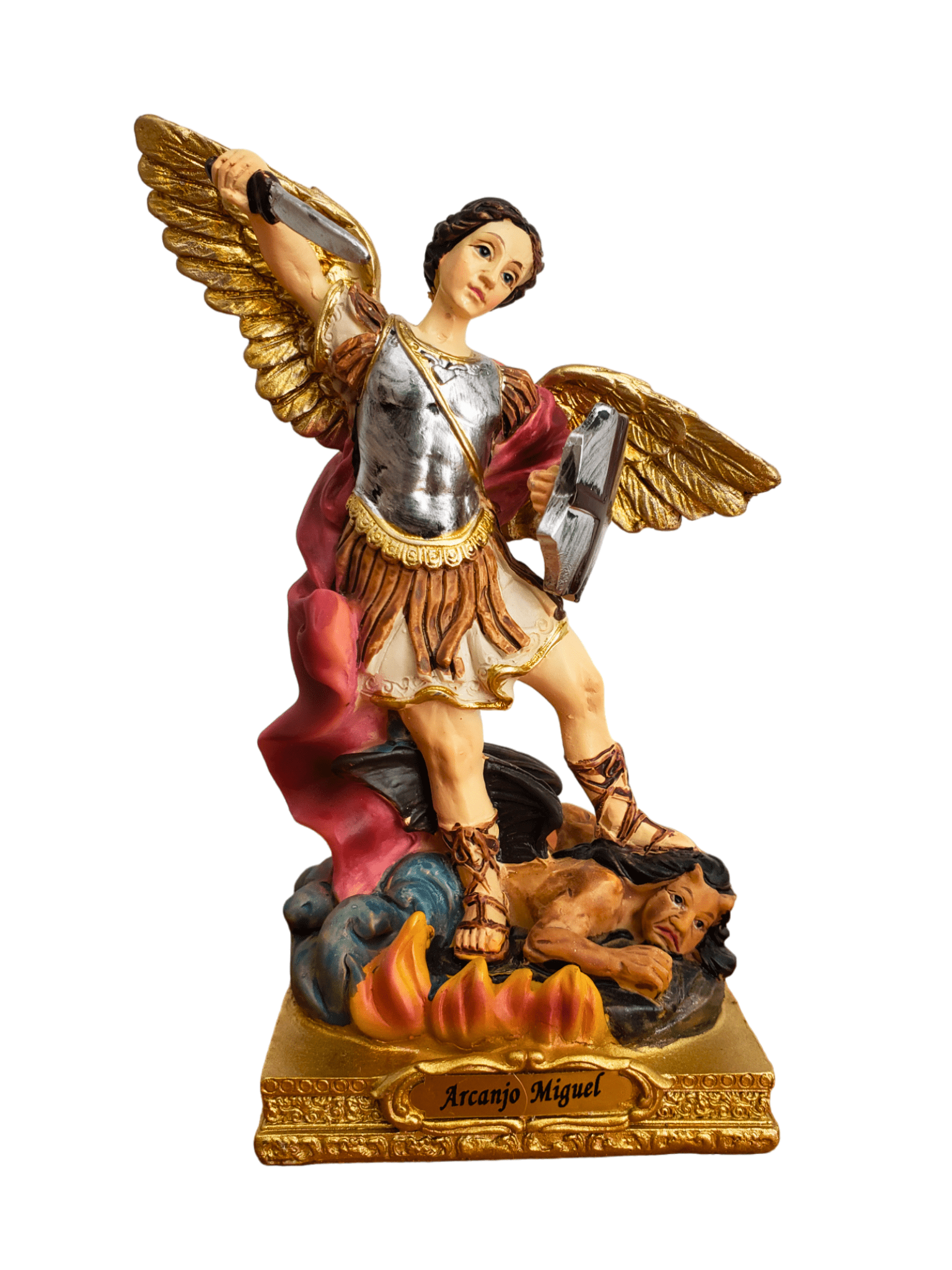Imagem de São Miguel de Resina 13 cm-TerraCotta Arte Sacra