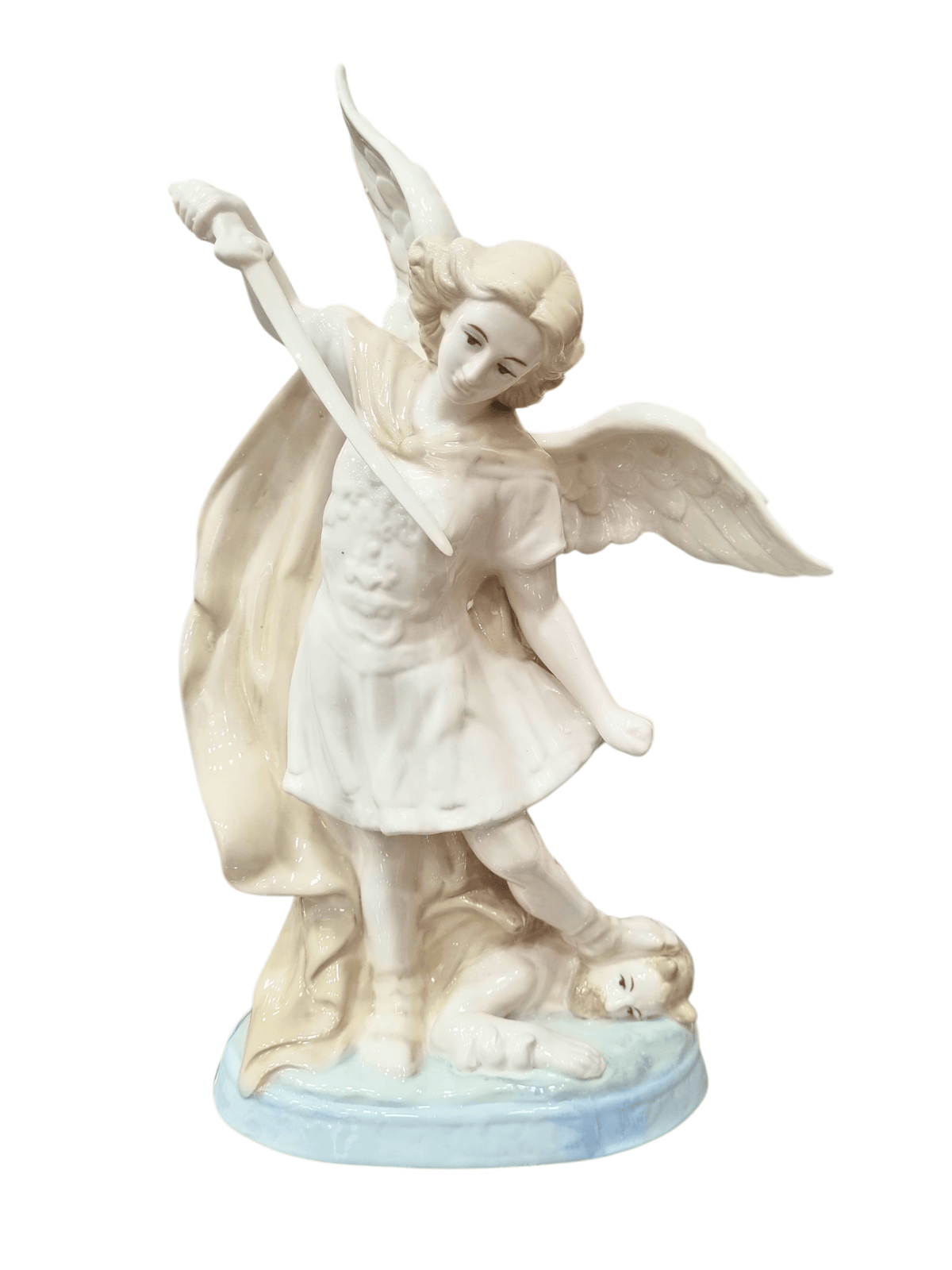 Imagem de São Miguel em Porcelana 32 cm-TerraCotta Arte Sacra