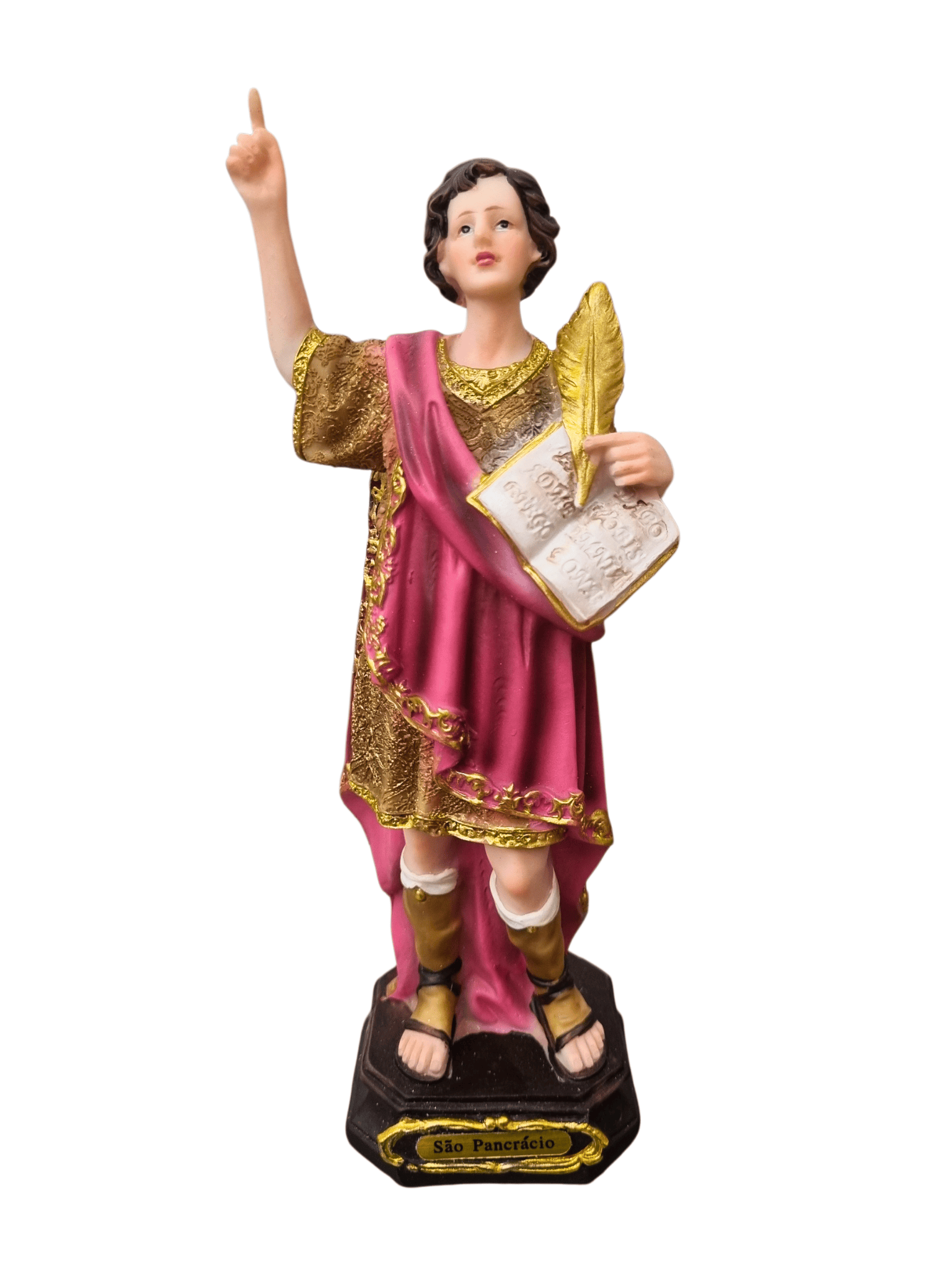 Imagem de São Pancrácio em resina 20 cm-TerraCotta Arte Sacra