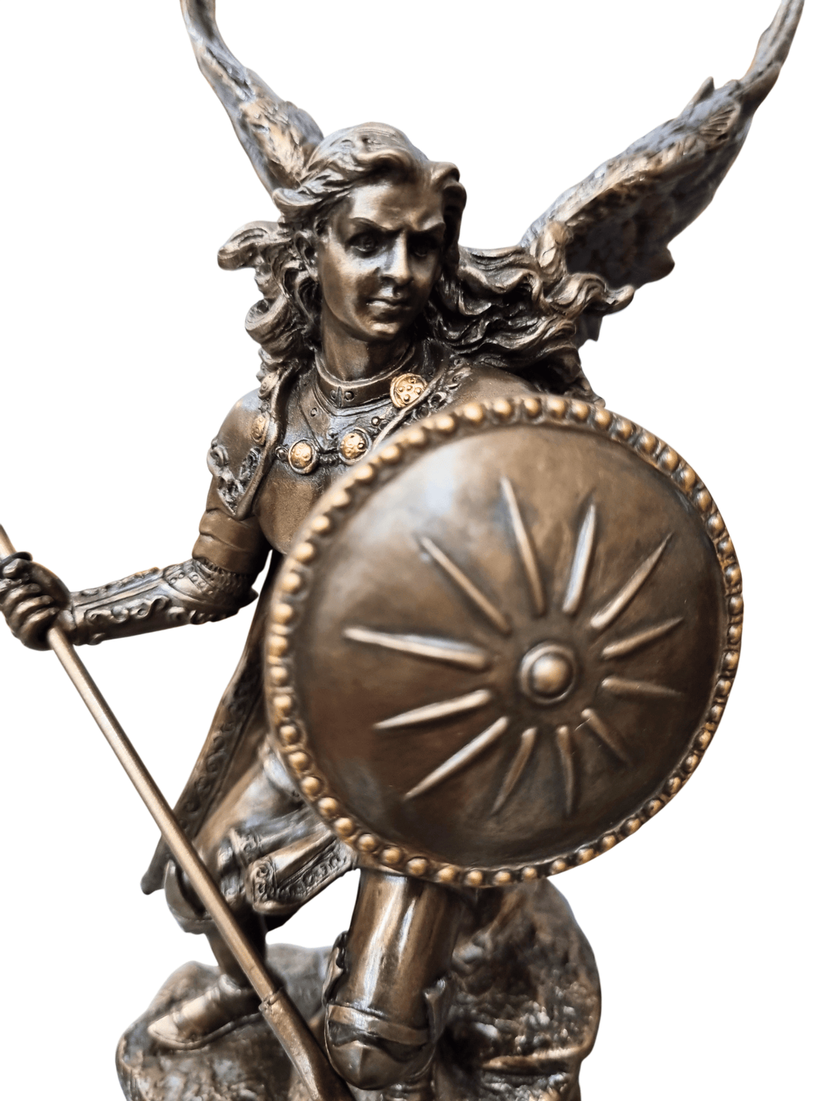 Imagem de São Rafael com Acabamento em Bronze 23 cm-TerraCotta Arte Sacra