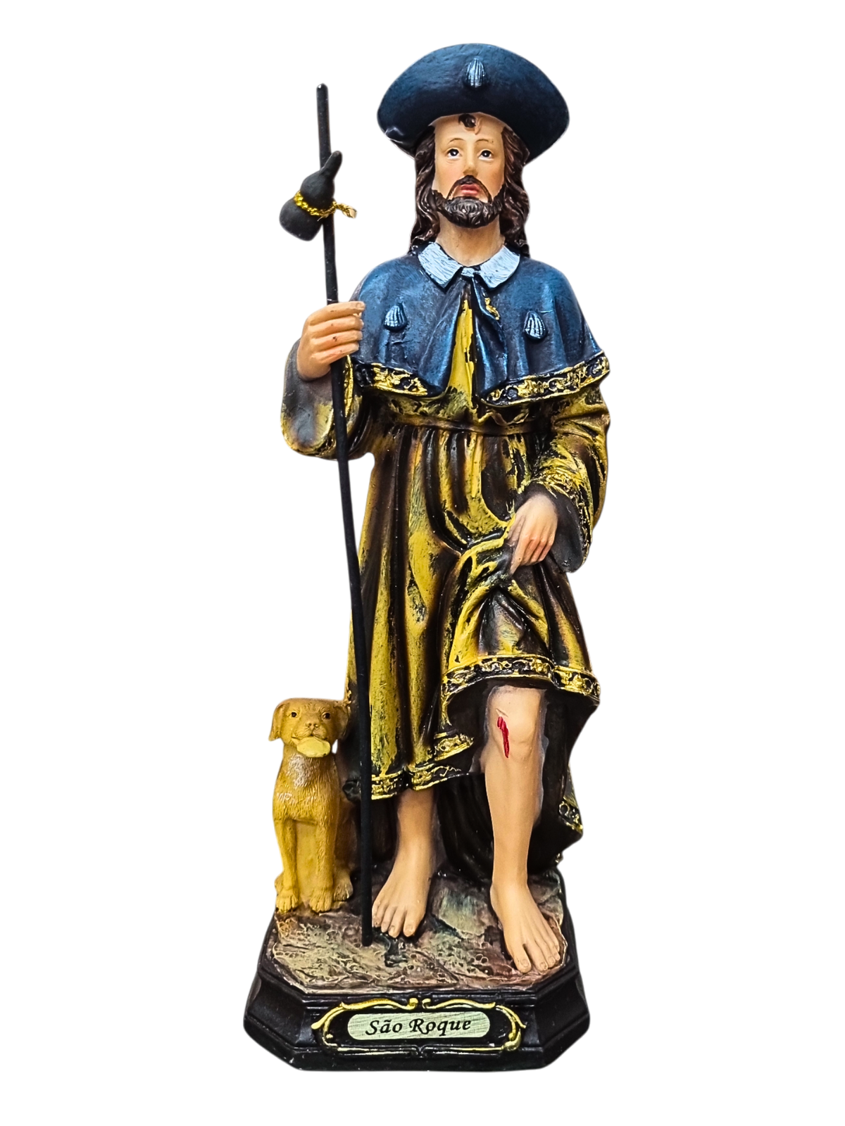 Imagem de São Roque em Resina 20 cm-TerraCotta Arte Sacra