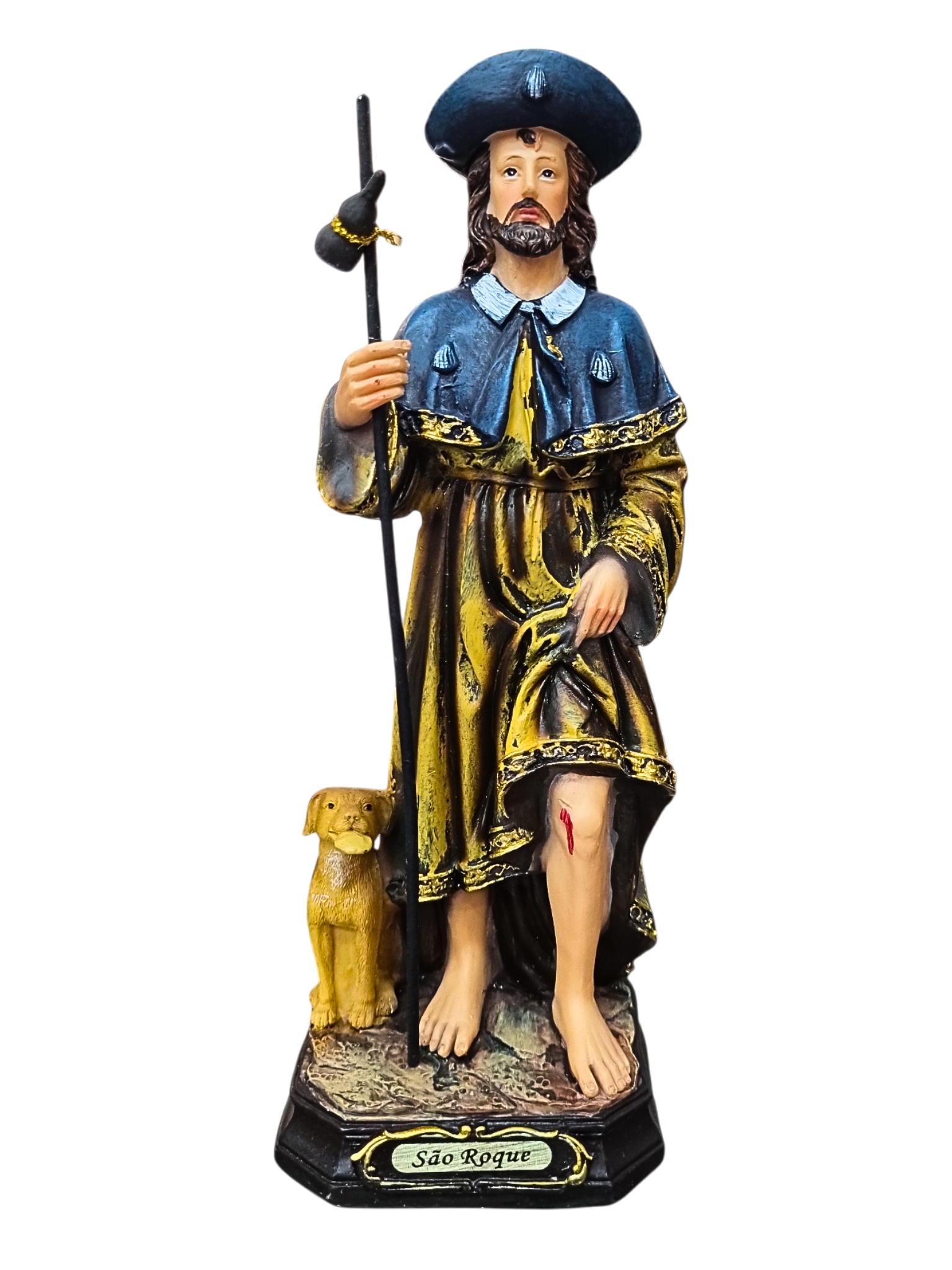 Imagem de São Roque em Resina 20 cm-TerraCotta Arte Sacra