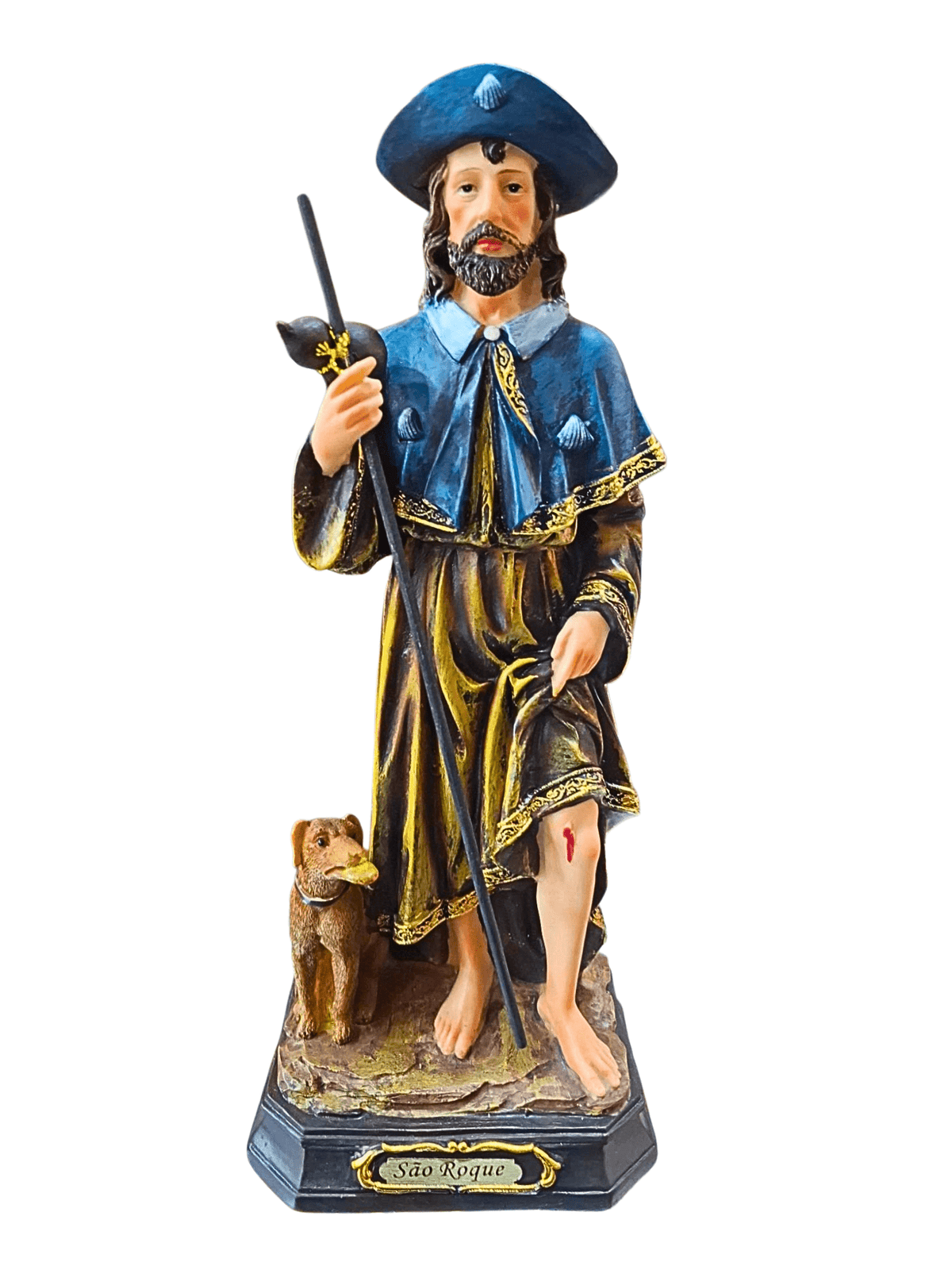 Imagem de São Roque em Resina 30 cm-TerraCotta Arte Sacra