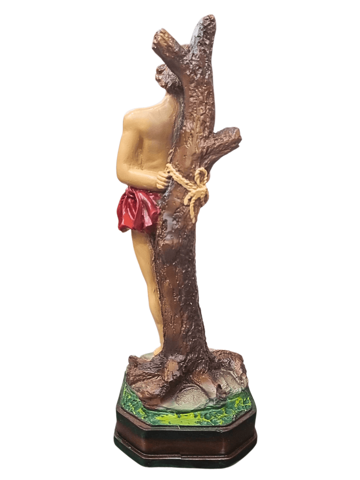 Imagem de São Sebastião em Pó de Mármore Colorida 20 cm-TerraCotta Arte Sacra