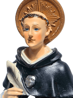 Imagem de São Tomás de Aquino em Resina 22,5 cm-TerraCotta Arte Sacra