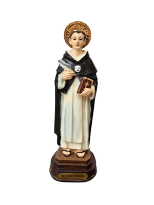 Imagem de São Tomás de Aquino em resina 13 cm-TerraCotta Arte Sacra