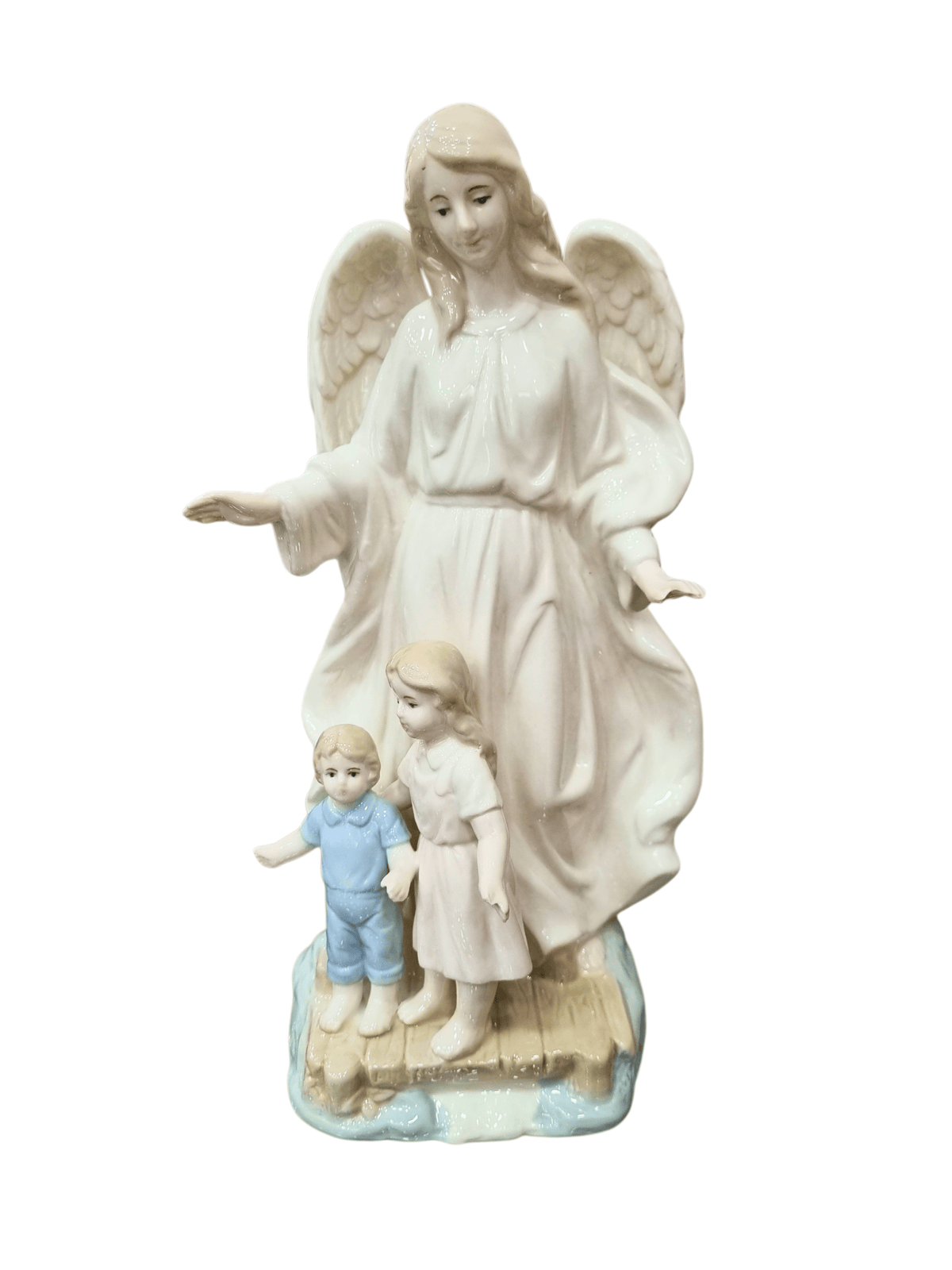 Imagem do Anjo da Guarda em Porcelana 30 cm-TerraCotta Arte Sacra