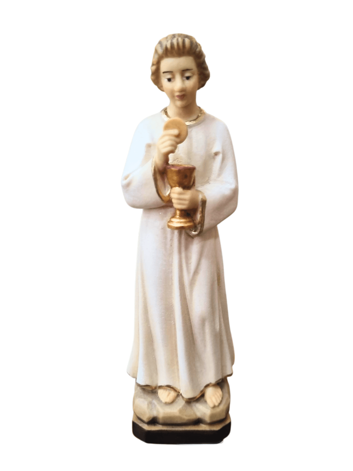 Imagem do Anjo de Portugal em Madeira Italiana 16 cm-TerraCotta Arte Sacra