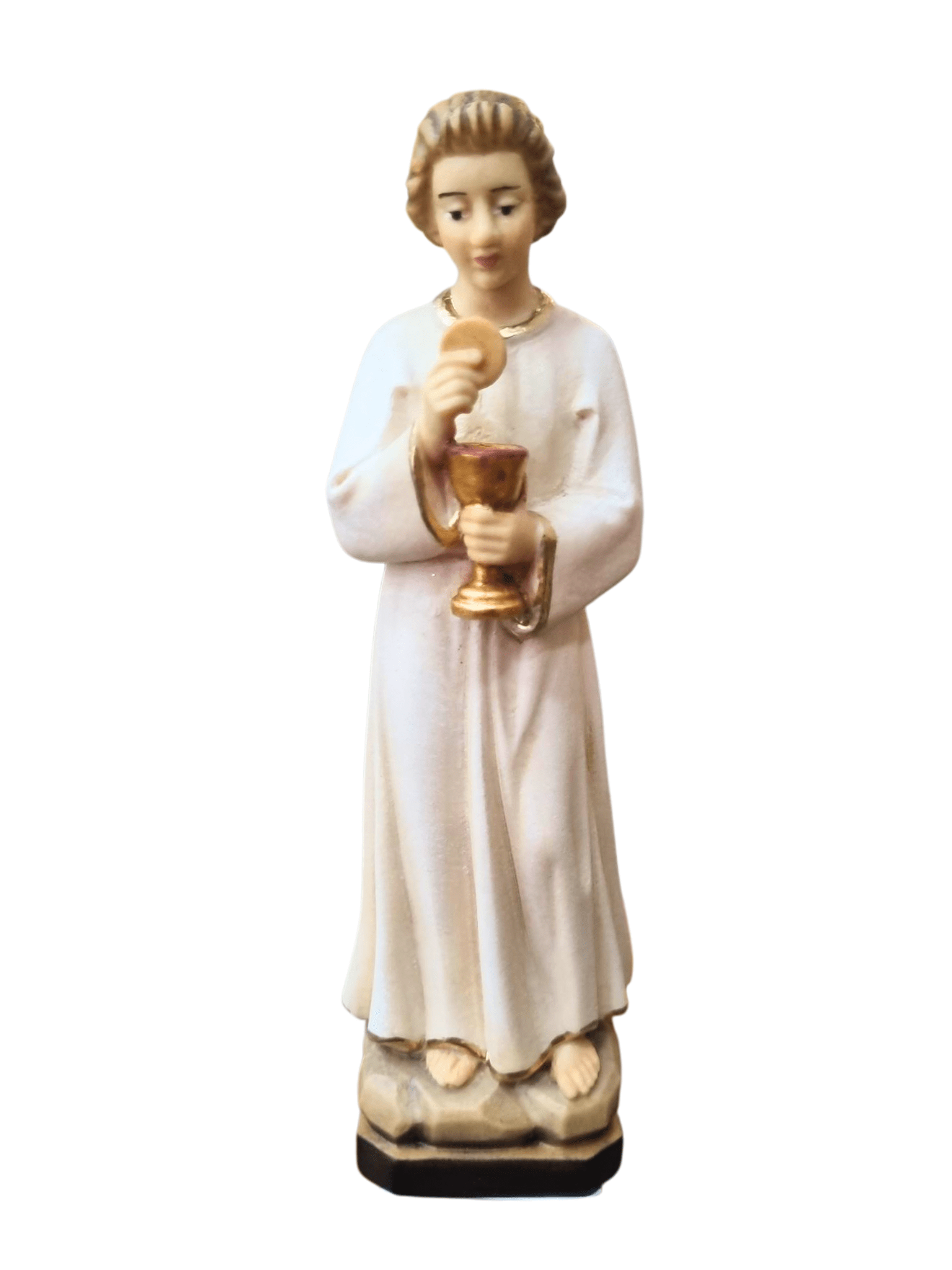 Imagem do Anjo de Portugal em Madeira Italiana 16 cm-TerraCotta Arte Sacra