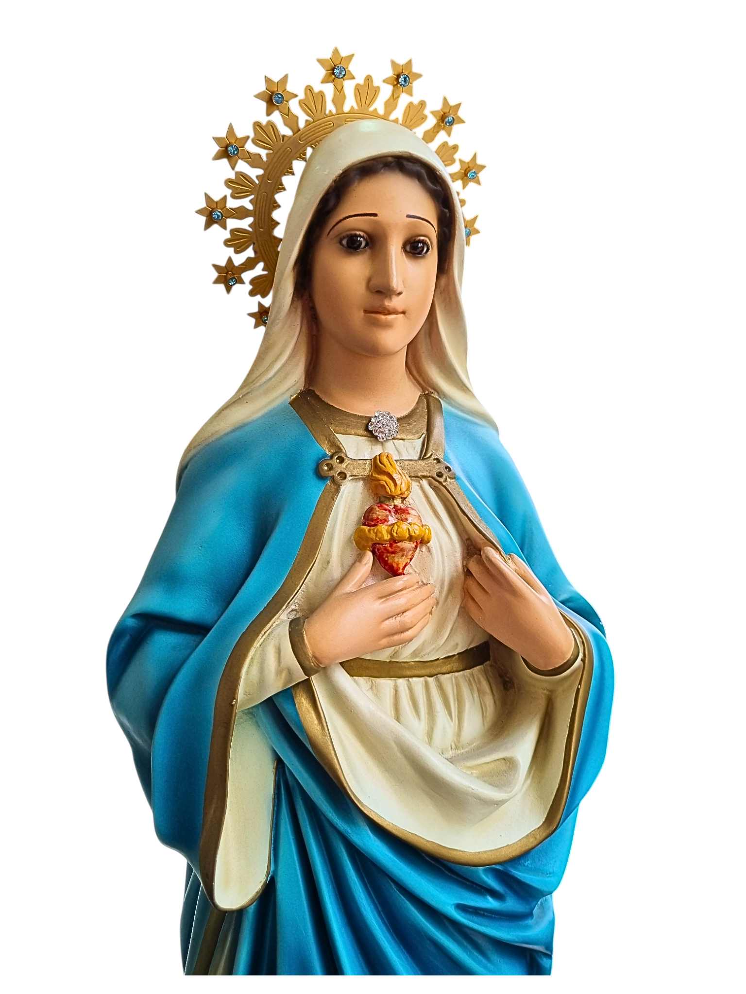 Imagem do Imaculado Coração de Maria 60 cm-TerraCotta Arte Sacra