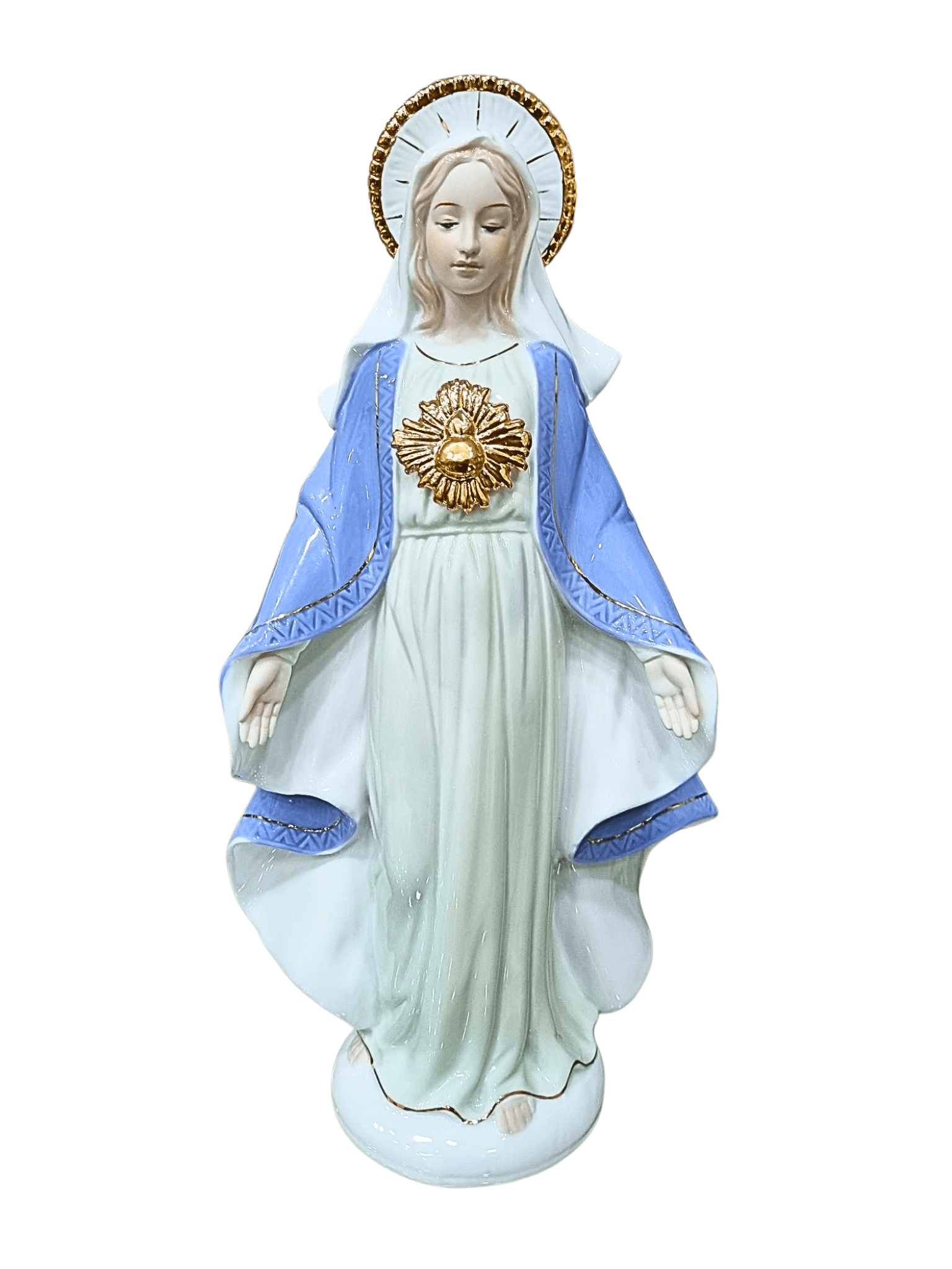 Imagem do Imaculado Coração de Maria em Porcelana 30 cm-TerraCotta Arte Sacra