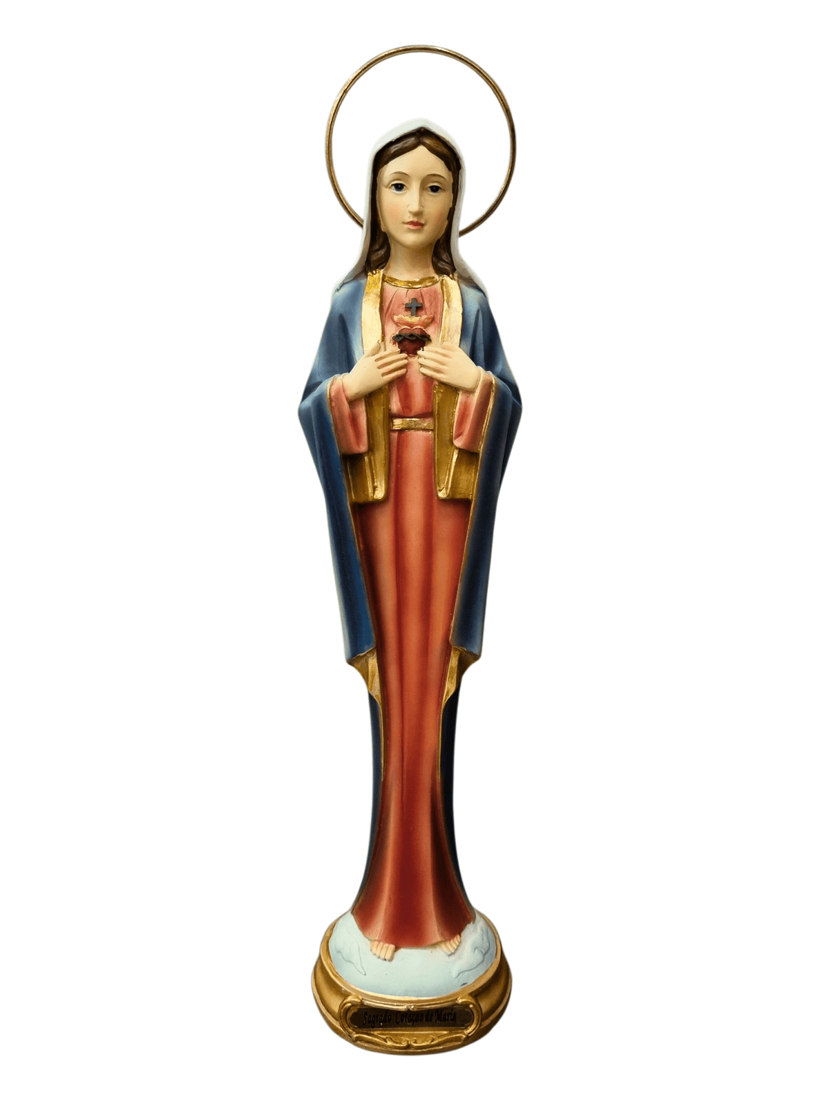 Imagem do Imaculado Coração de Maria em Resina 30 cm-TerraCotta Arte Sacra