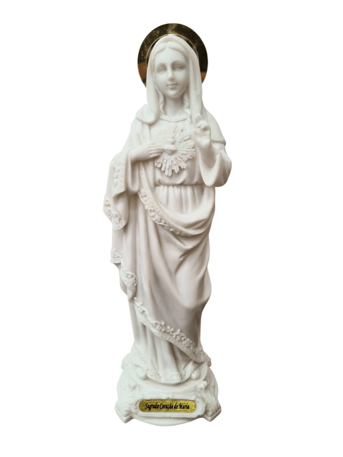 Imagem do Imaculado Coração de Maria em resina 20 cm-TerraCotta Arte Sacra