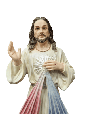 Imagem do Jesus Misericordioso em Resina Colorida 15 cm-TerraCotta Arte Sacra