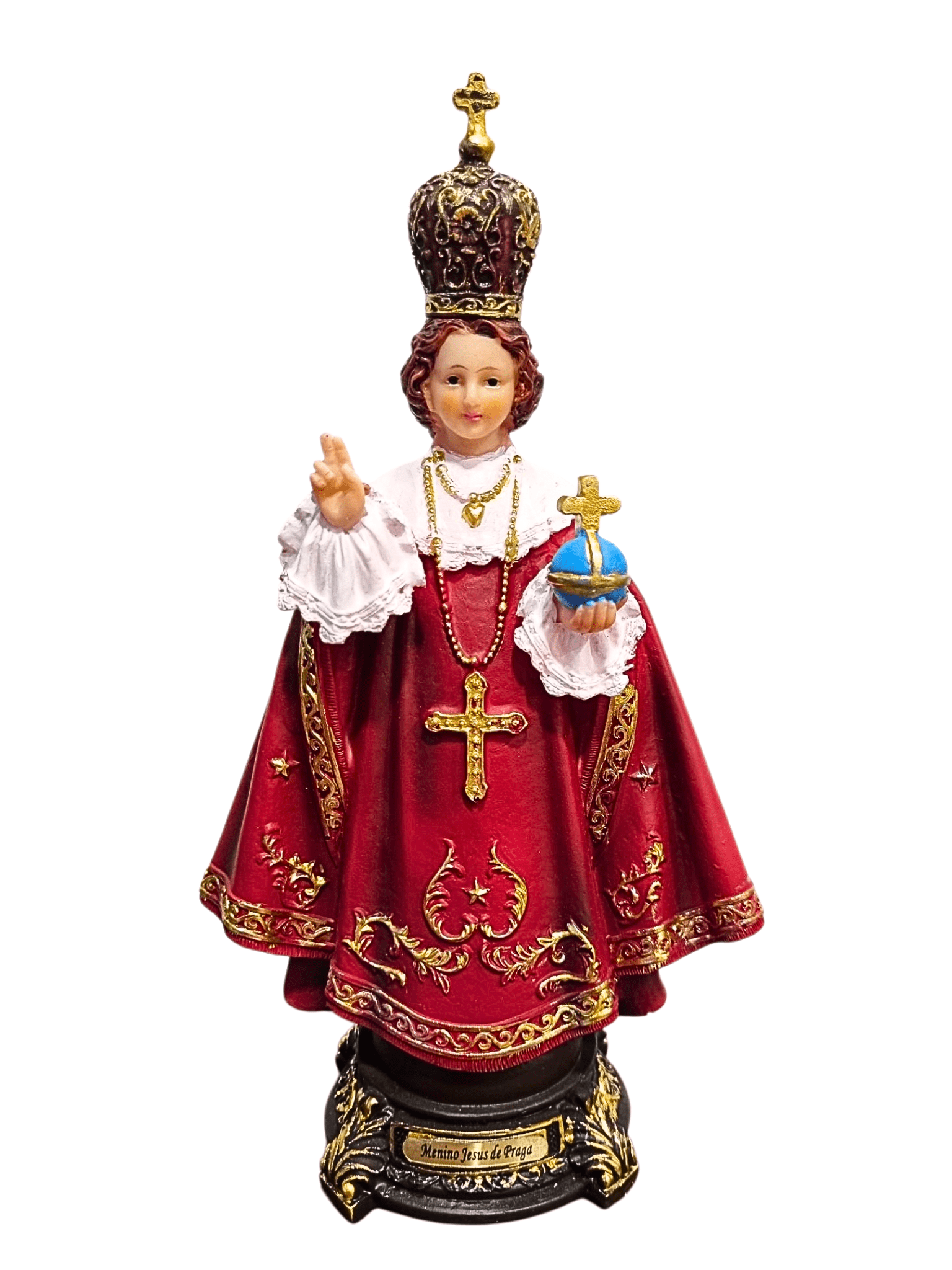 Imagem do Menino Jesus de Praga em Resina 20 cm-TerraCotta Arte Sacra