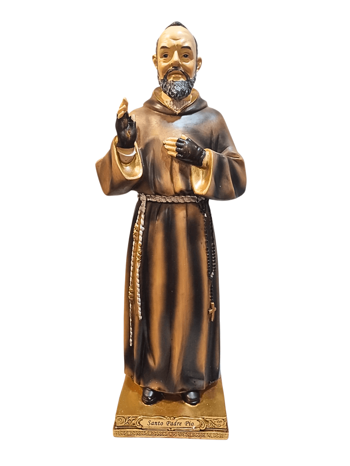 Imagem do Padre Pio em Resina 30 cm-TerraCotta Arte Sacra
