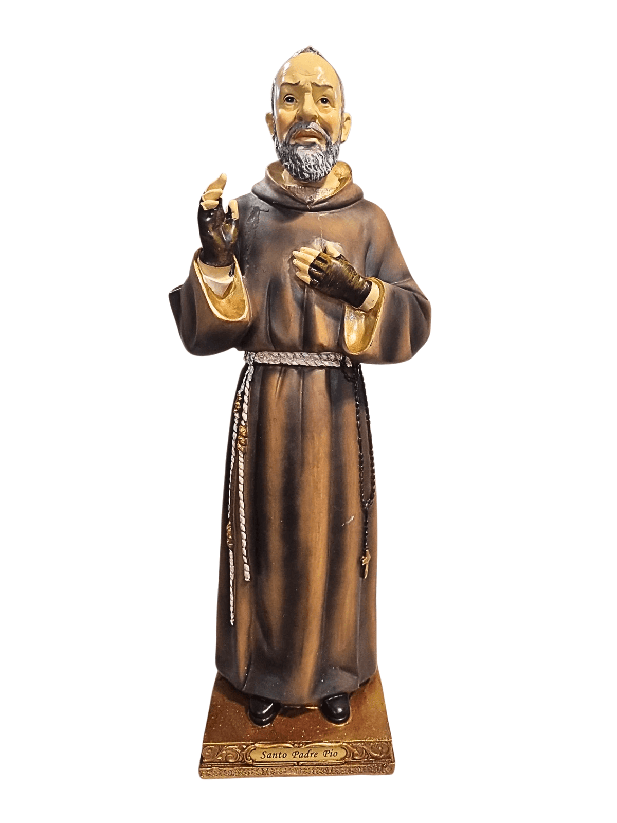 Imagem do Padre Pio em Resina 40 cm-TerraCotta Arte Sacra