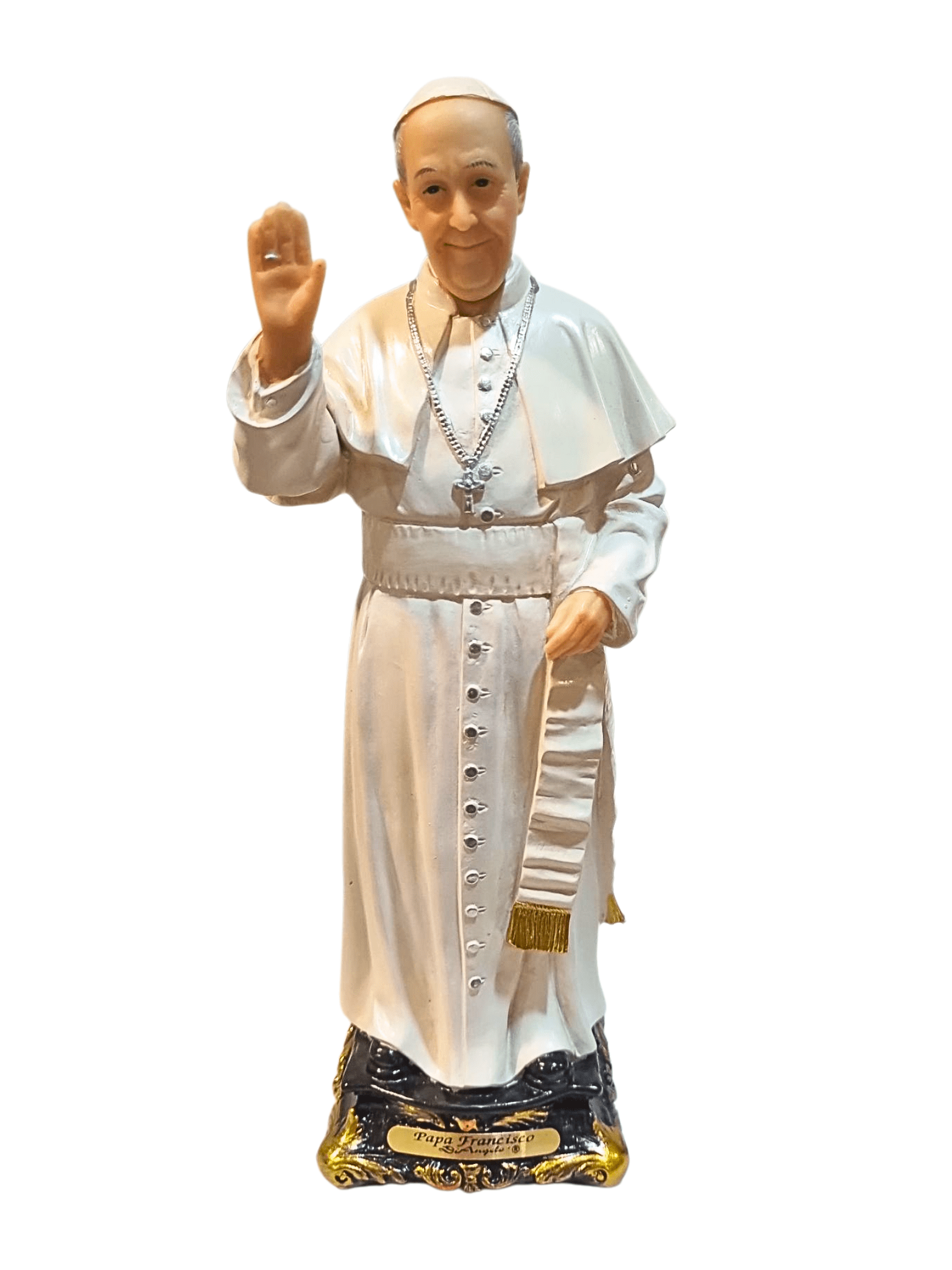 Imagem do Papa Francisco em Resina 20 cm-TerraCotta Arte Sacra
