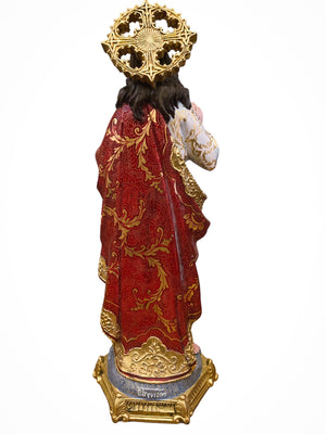 Imagem do Sagrado Coração Jesus Policromado de 40 cm-TerraCotta Arte Sacra