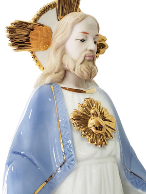 Imagem do Sagrado Coração de Jesus em Porcelana 32 cm-TerraCotta Arte Sacra