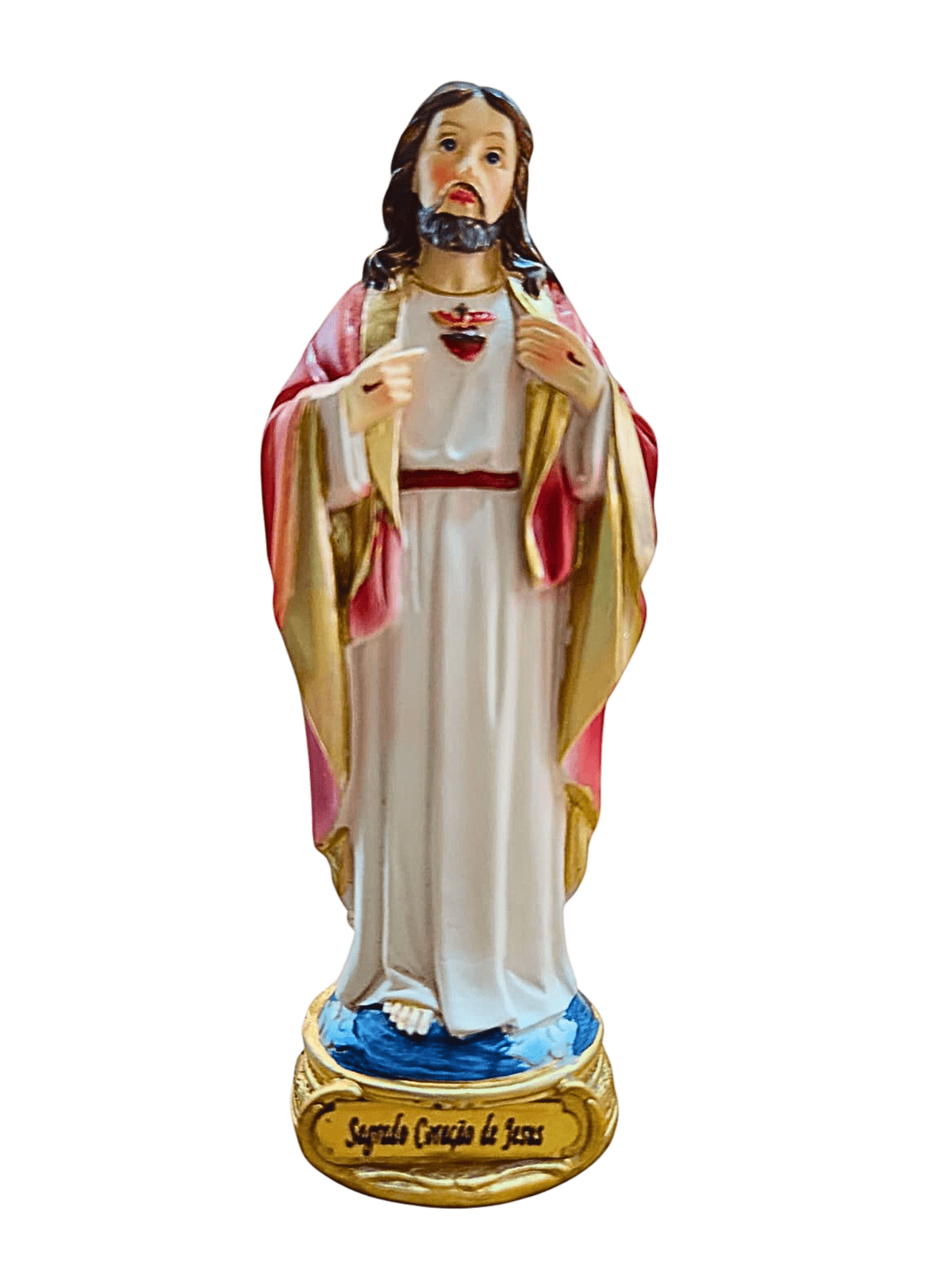 Imagem do Sagrado Coração de Jesus em Resina 13 cm-TerraCotta Arte Sacra