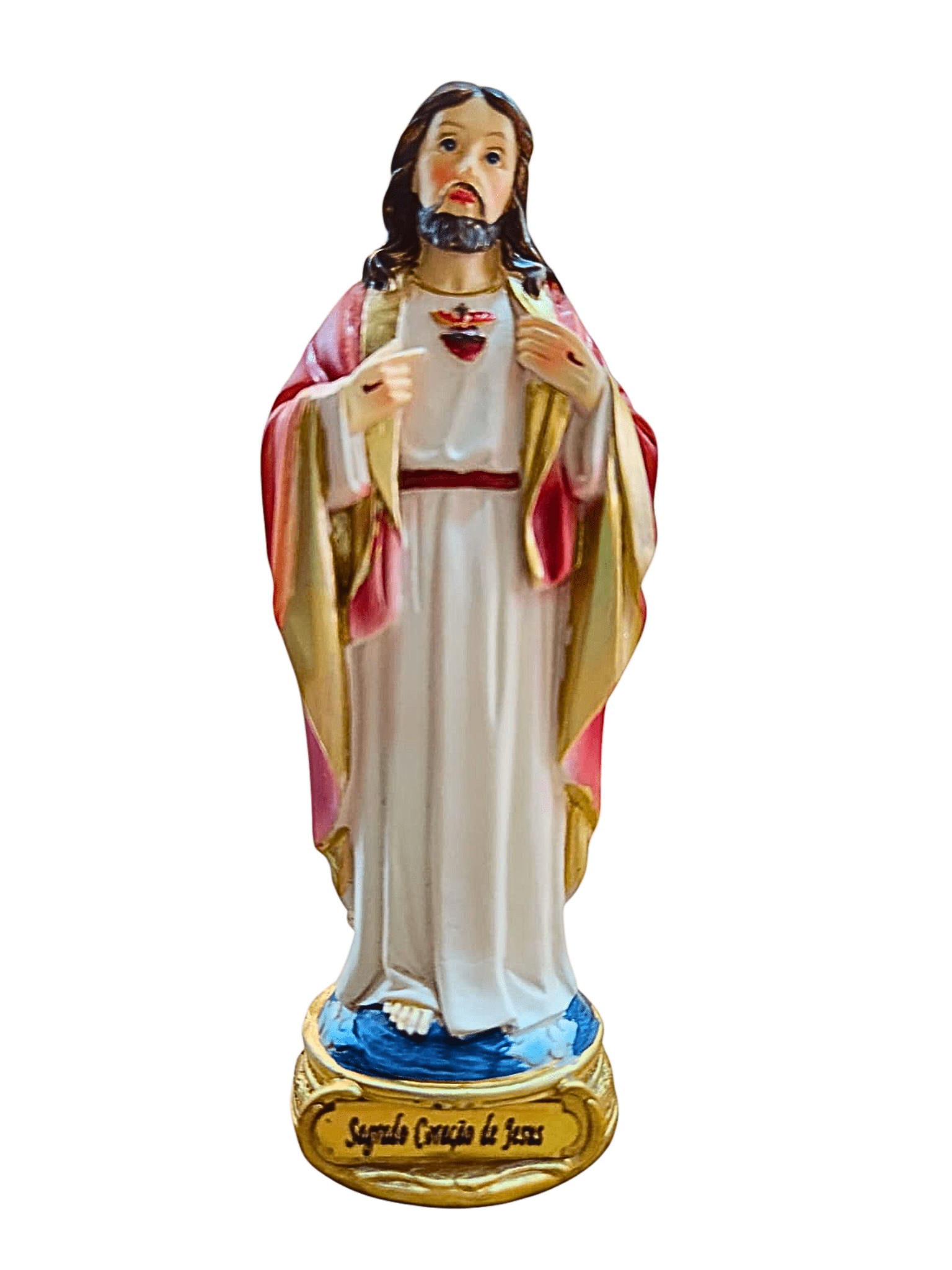 Imagem do Sagrado Coração de Jesus em Resina 13 cm-TerraCotta Arte Sacra